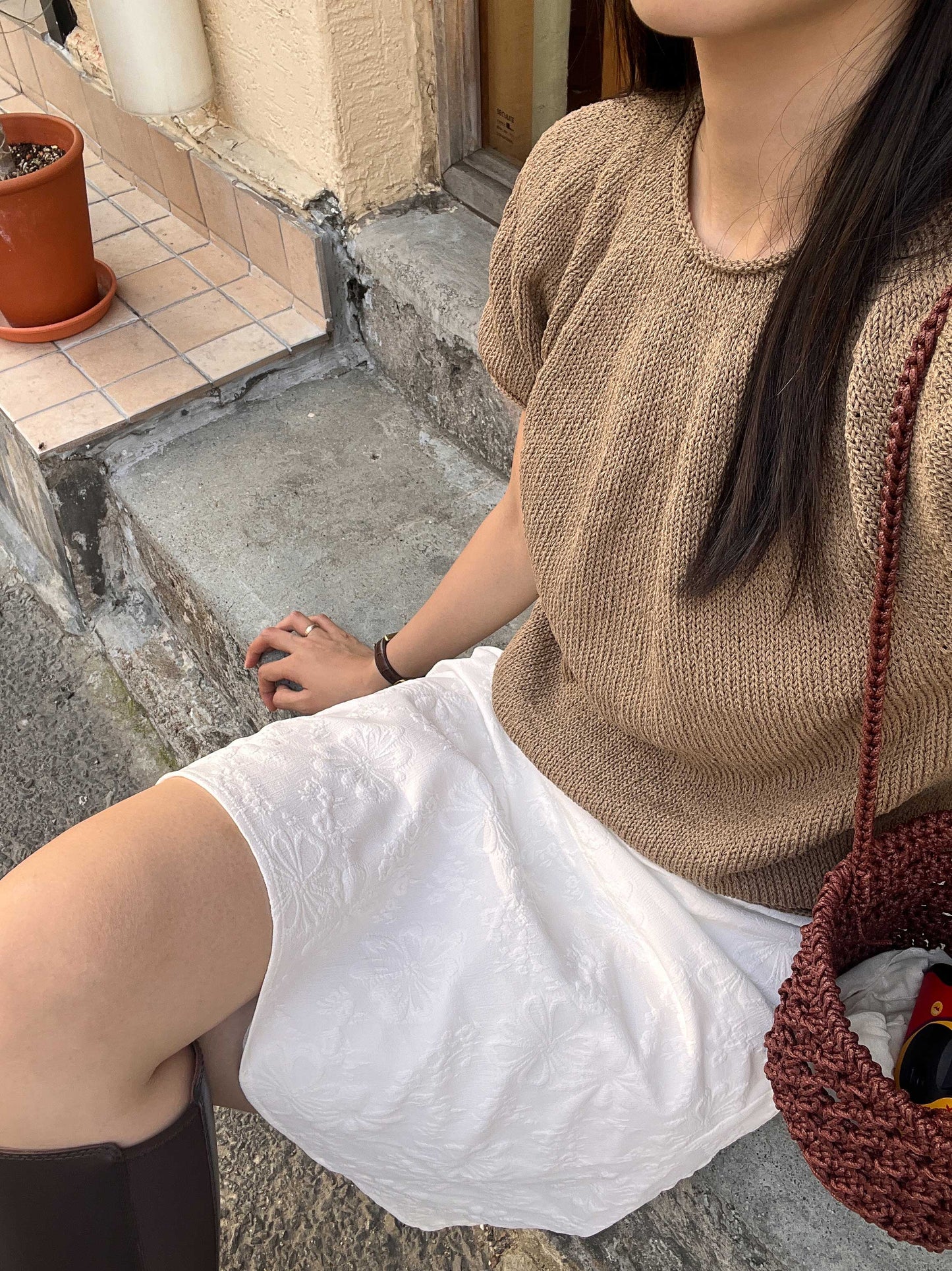 [PDF] Arclinen Walnut Top-Down Tee (ENGLISH)