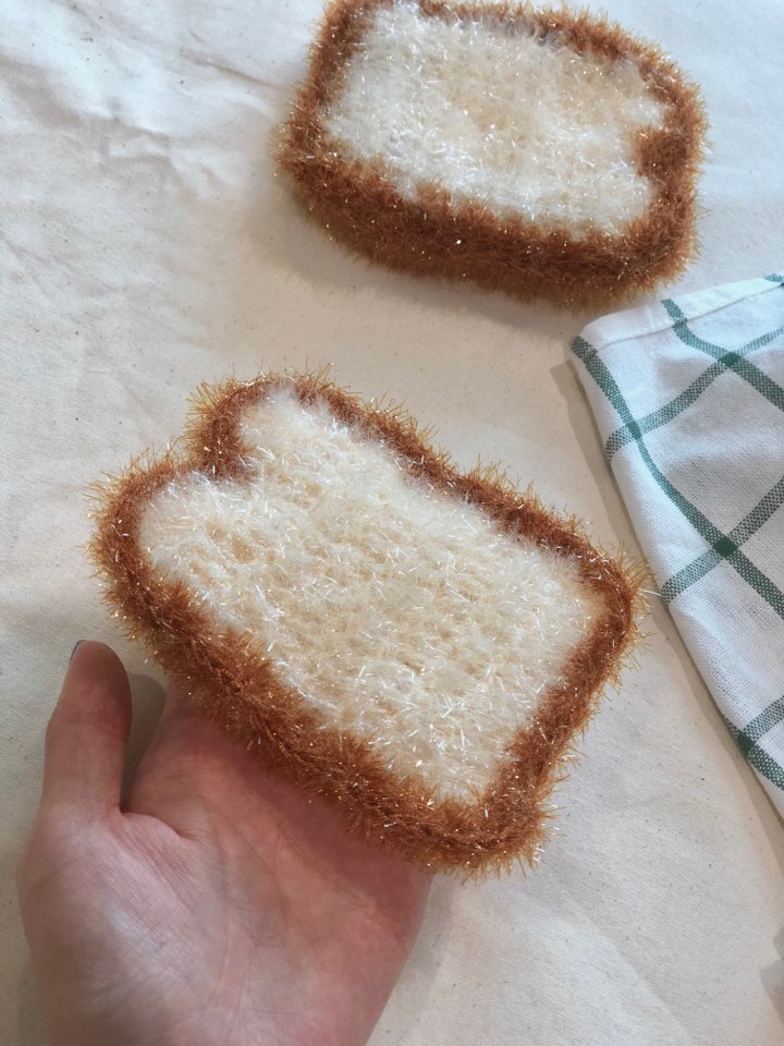 [PDF 도안] 하이버블 식빵 수세미 (KOREAN)