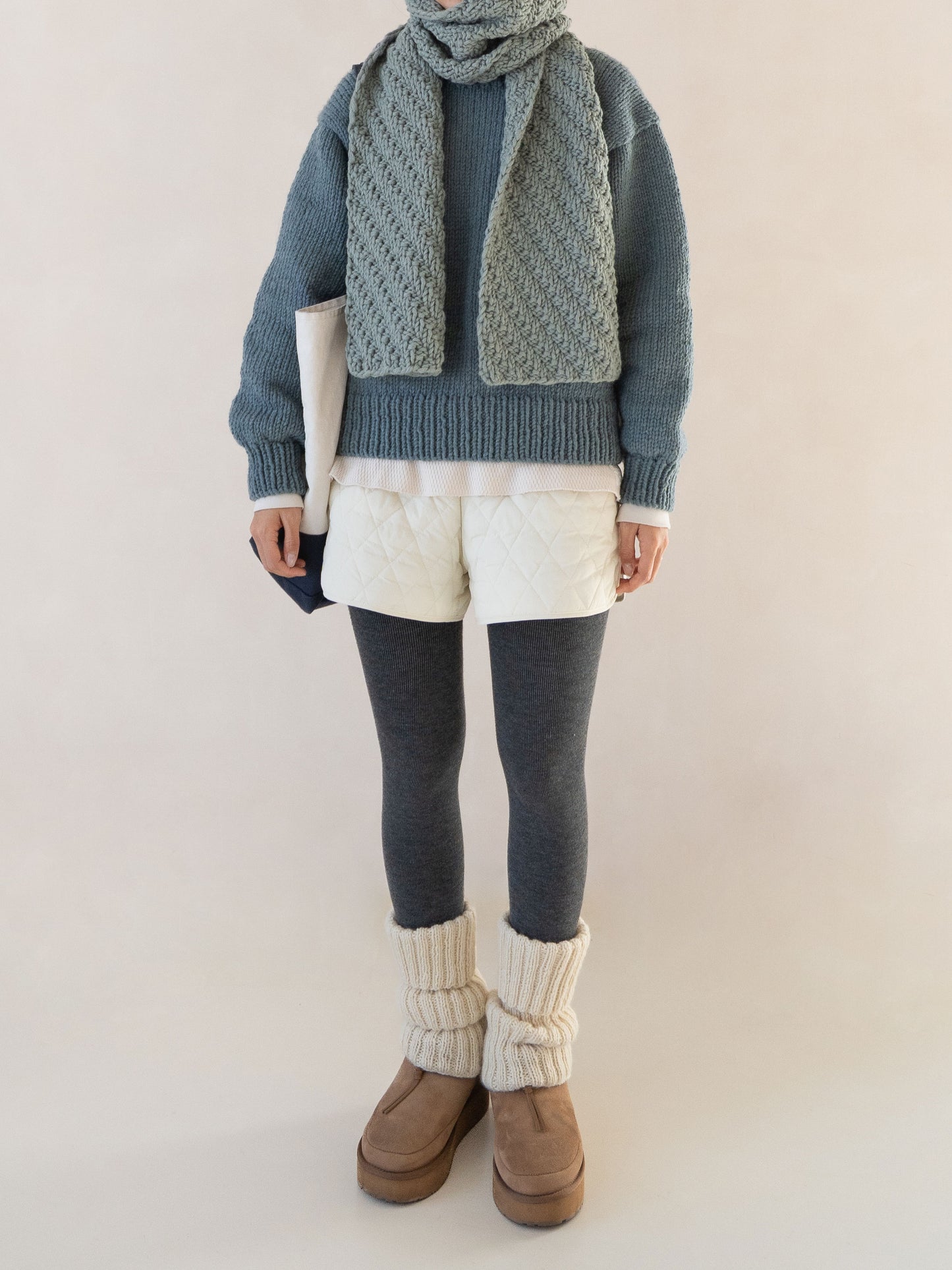 [PDF 도안] 테디울30 헤링본 목도리 (KOREAN)