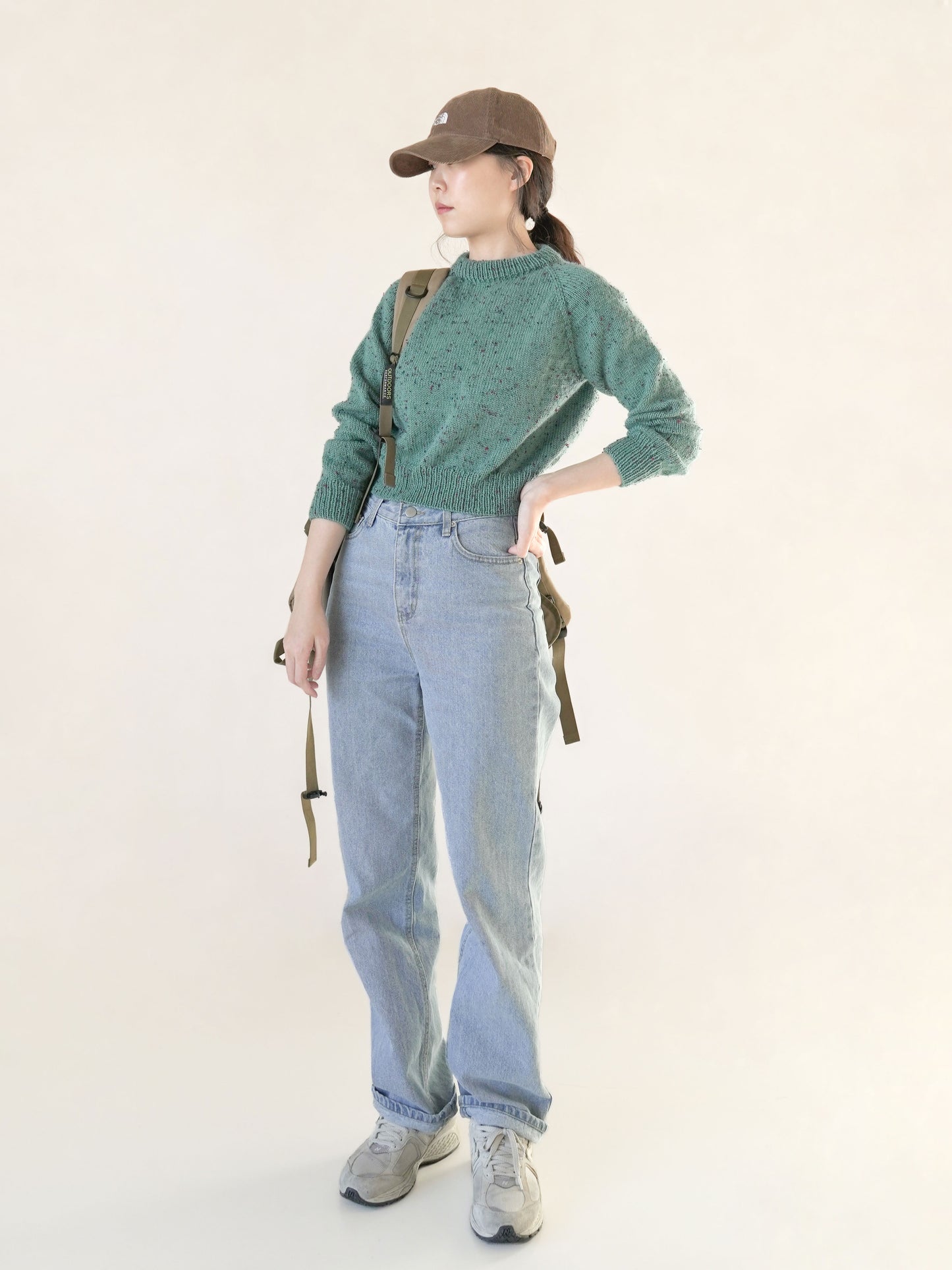 [PDF] Merino Blend DK Tweed Cropped Raglan Sweater (ENGLISH)