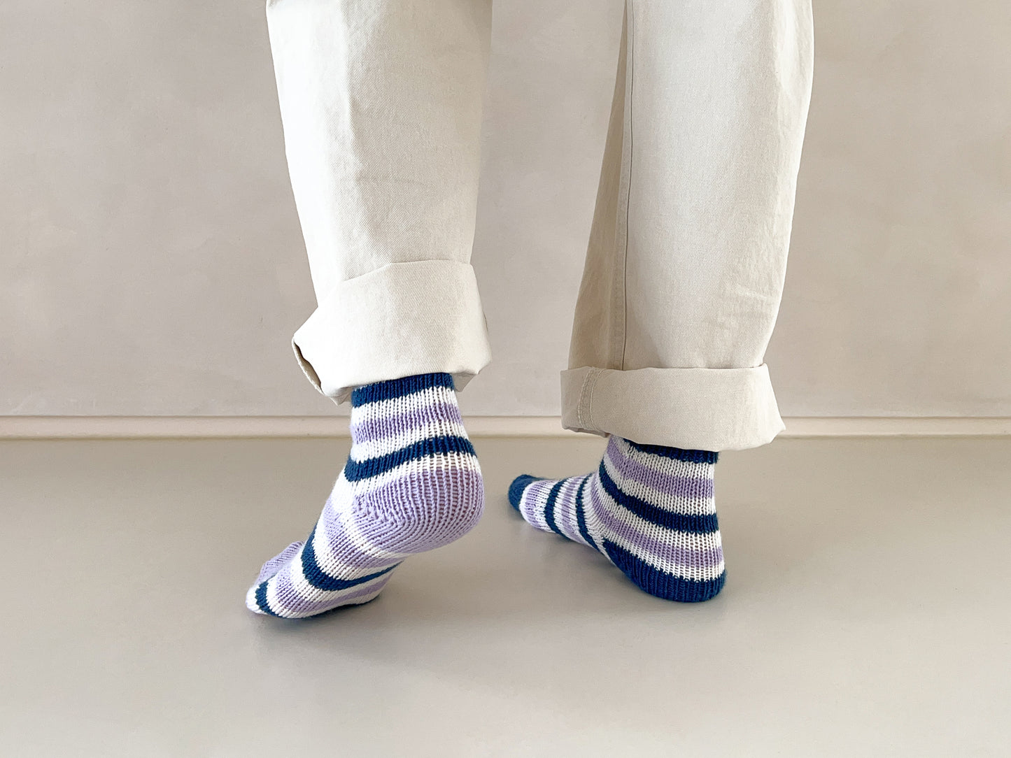 [PDF] Satin Merino Wool Striped Socks (ENGLISH)