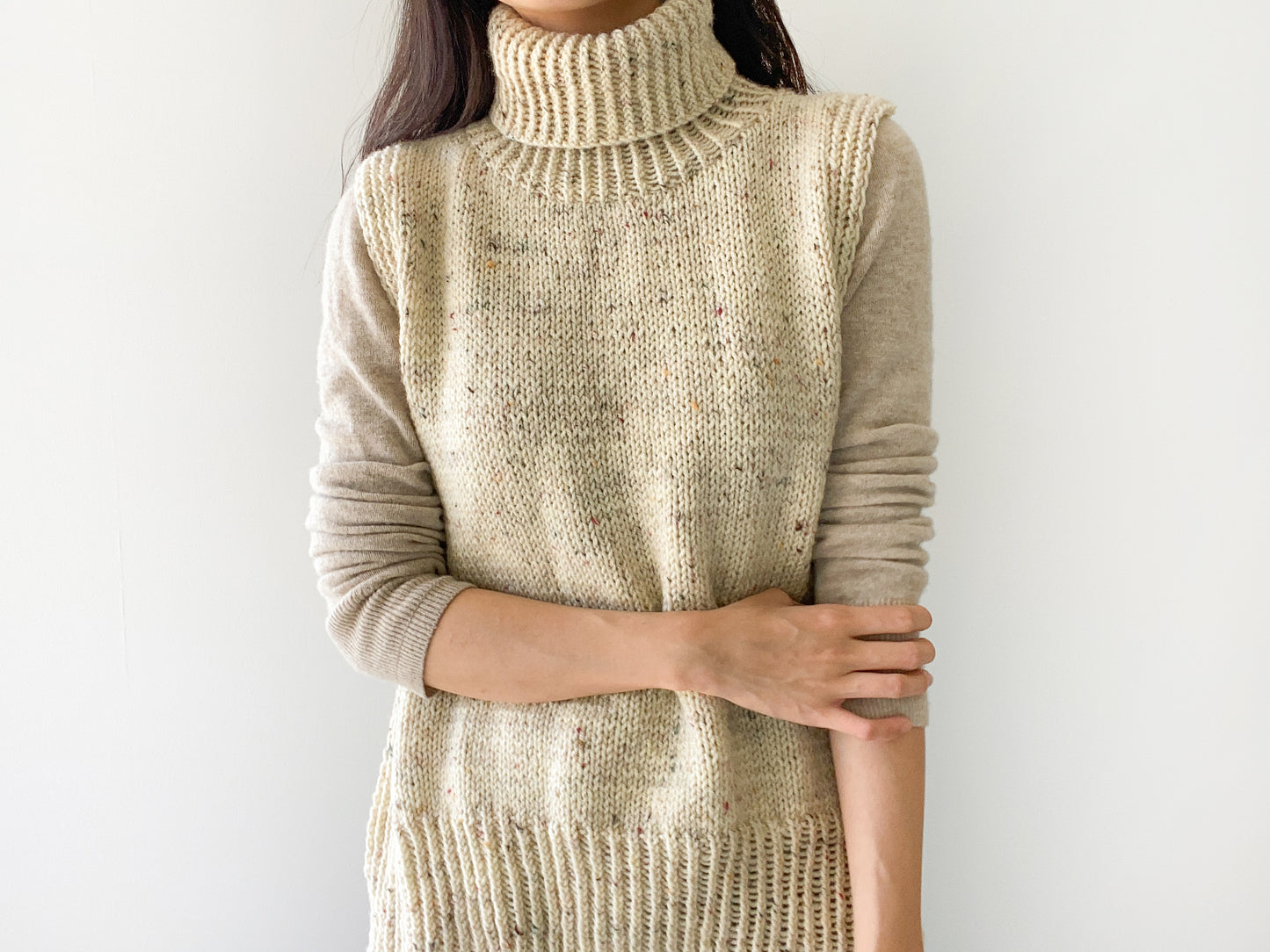 [PDF] Fashion Aran Turtleneck Slipover (ENGLISH)