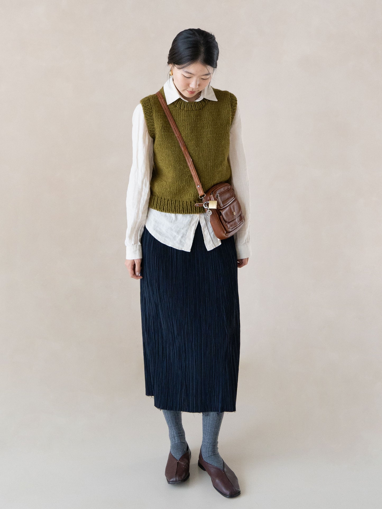 [PDF] New Teddywool Top-down Round-neck Vest (ENGLISH)