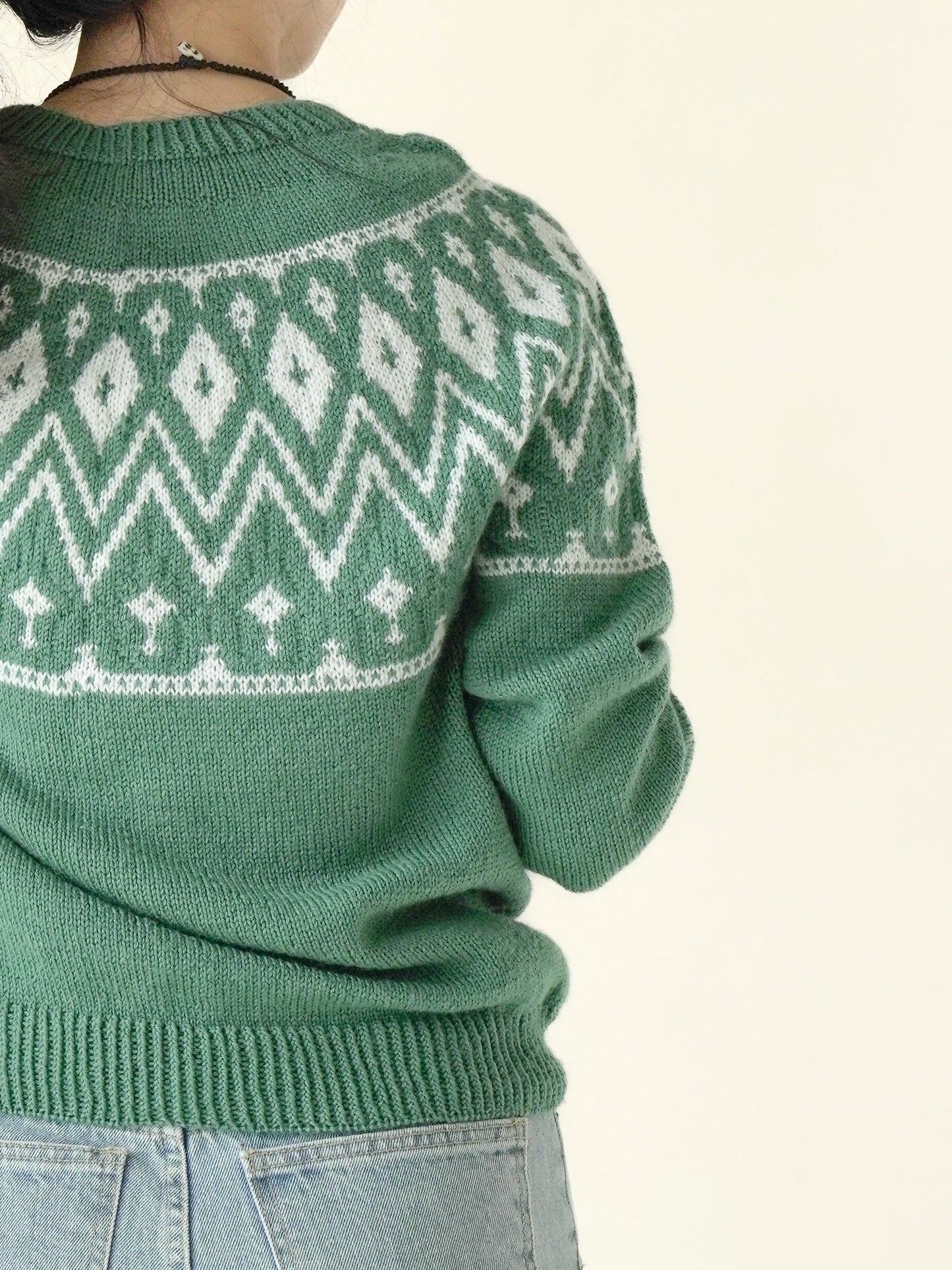[PDF] Merino Blend Colorwork Top-down Sweater (ENGLISH)