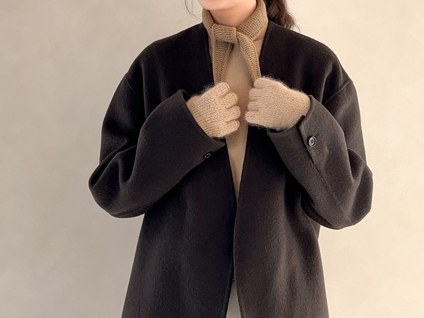 [PDF] Airy Cotton&Mulberry Silk Mohair Fingerless Gloves (ENGLISH)