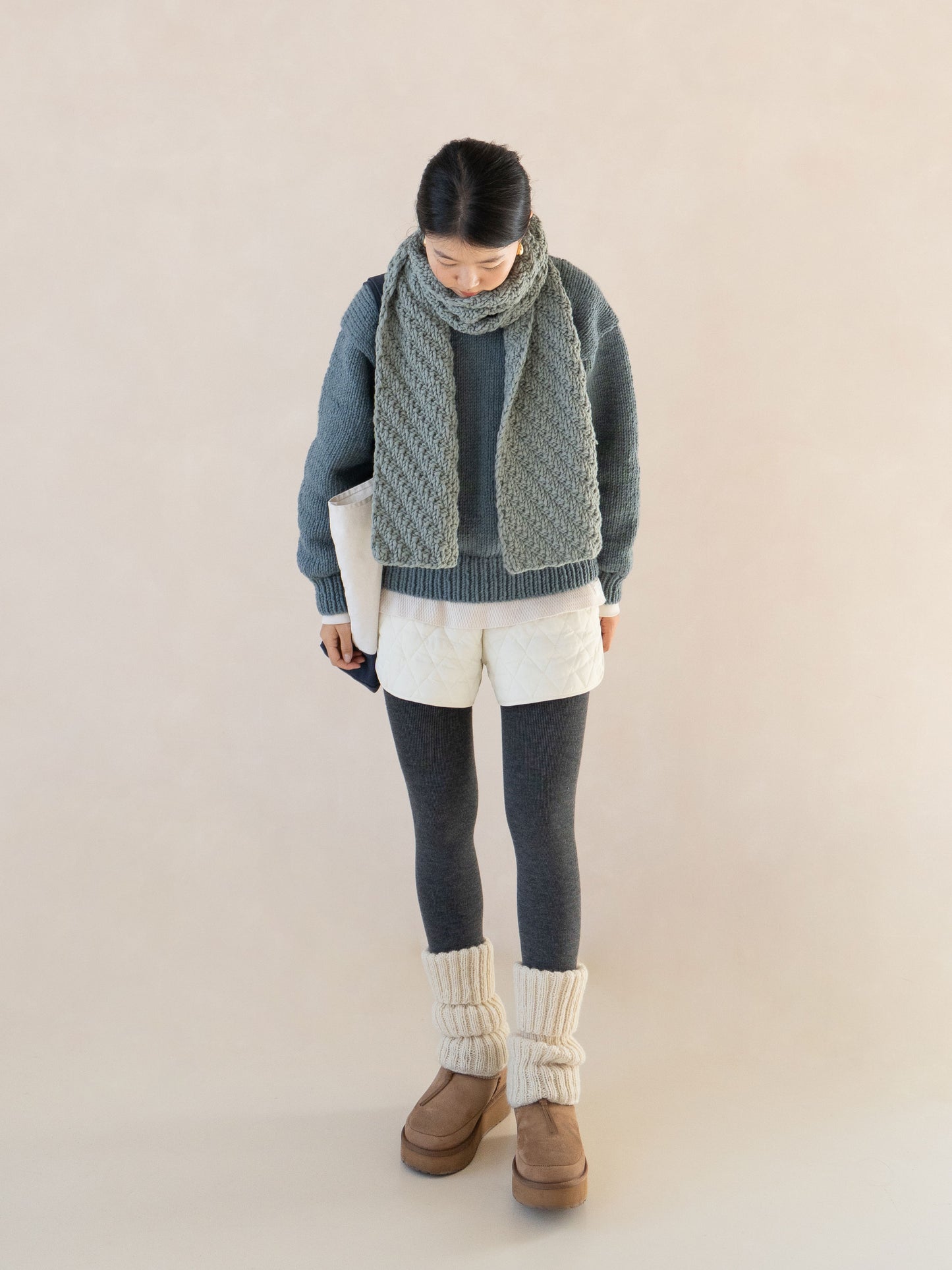 [PDF 도안] 테디울30 헤링본 목도리 (KOREAN)