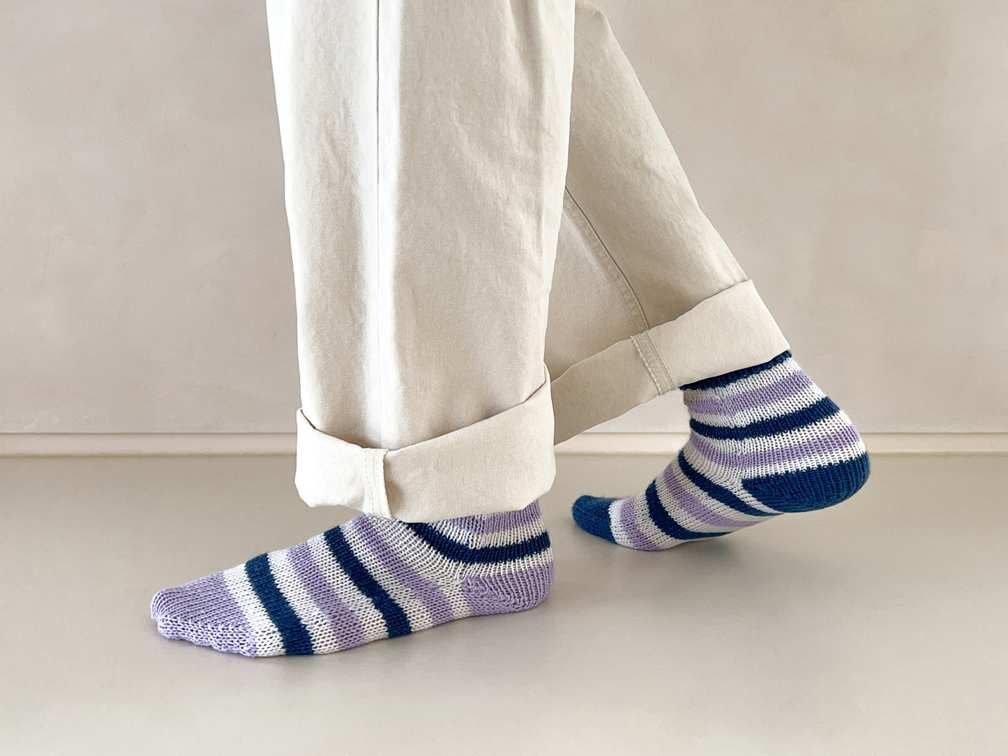 [PDF] Satin Merino Wool Striped Socks (ENGLISH)