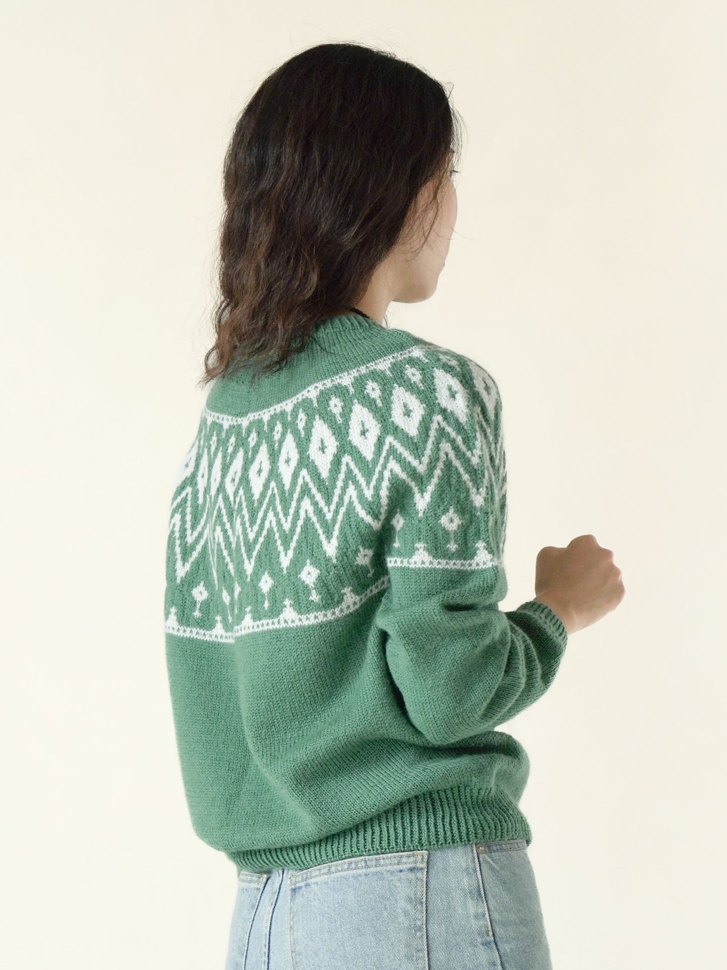 [PDF] Merino Blend Colorwork Top-down Sweater (ENGLISH)