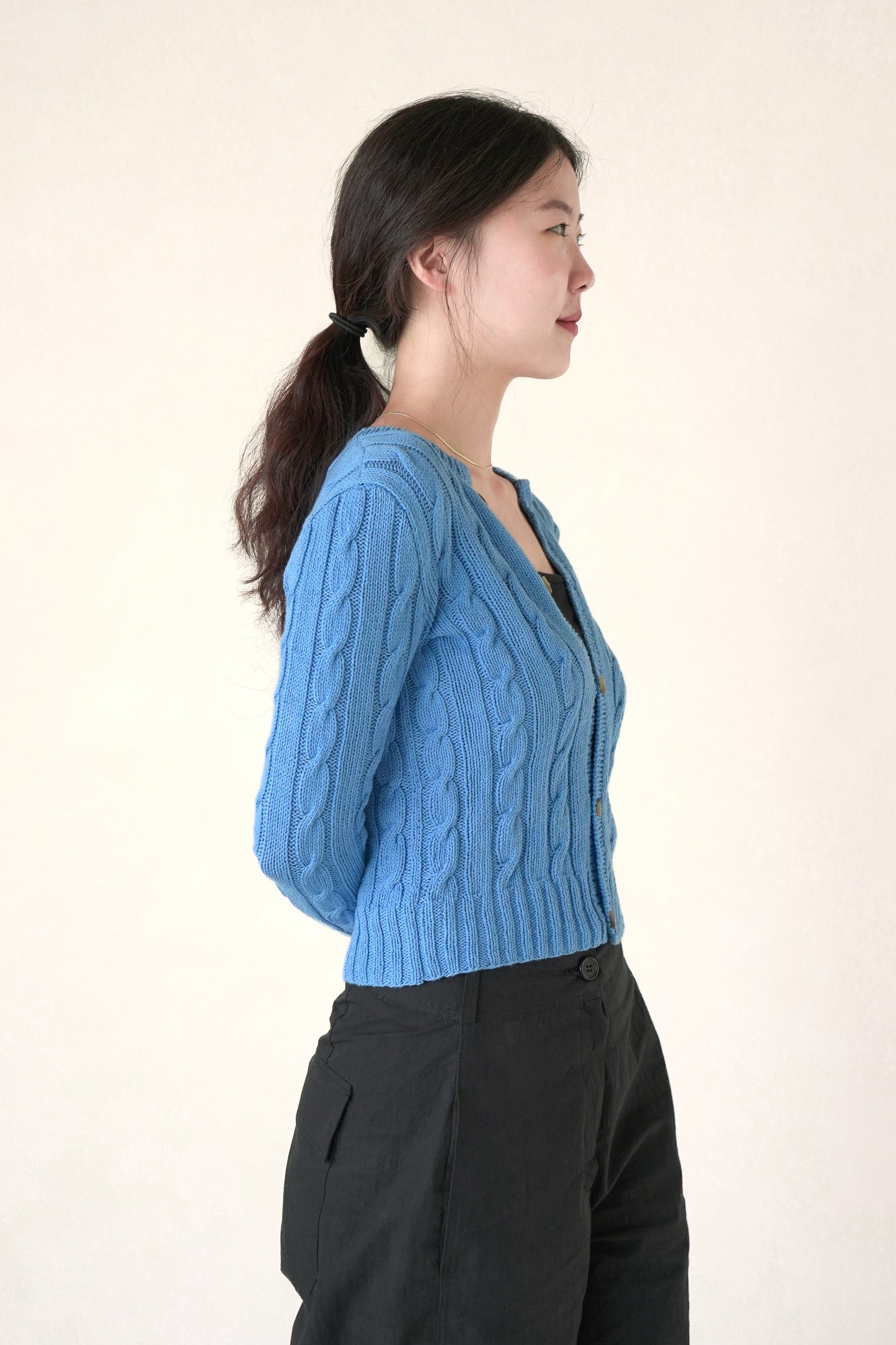 [PDF] Vegetable Cable Bottom-up Cardigan (ENGLISH)