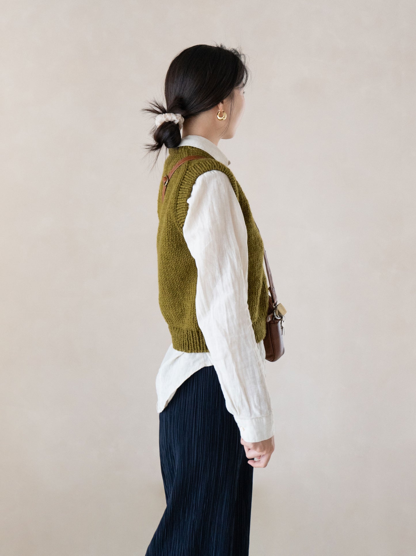 [PDF] New Teddywool Top-down Round-neck Vest (ENGLISH)