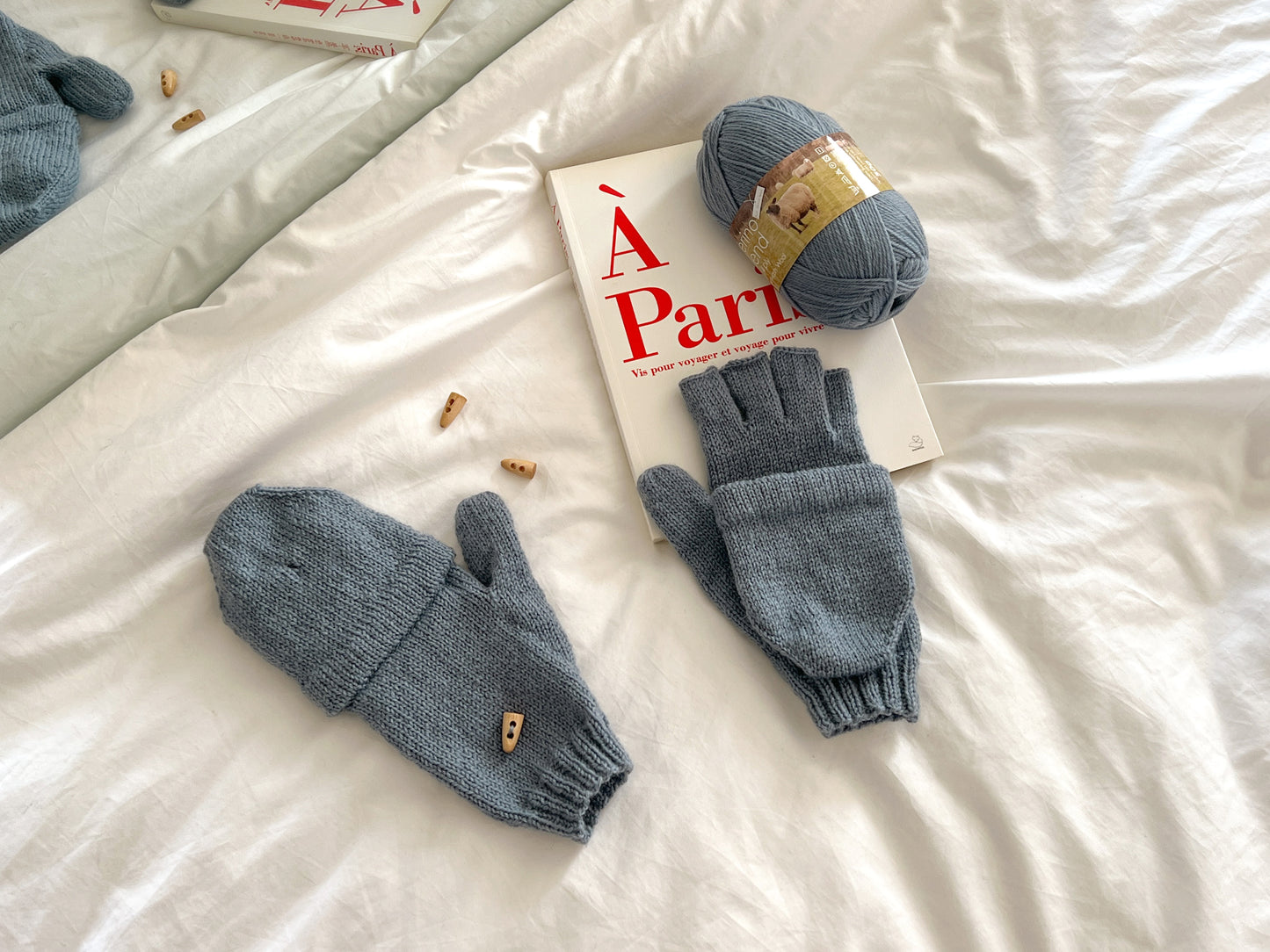 [PDF] Merino Blend Beanie Gloves (ENGLISH)