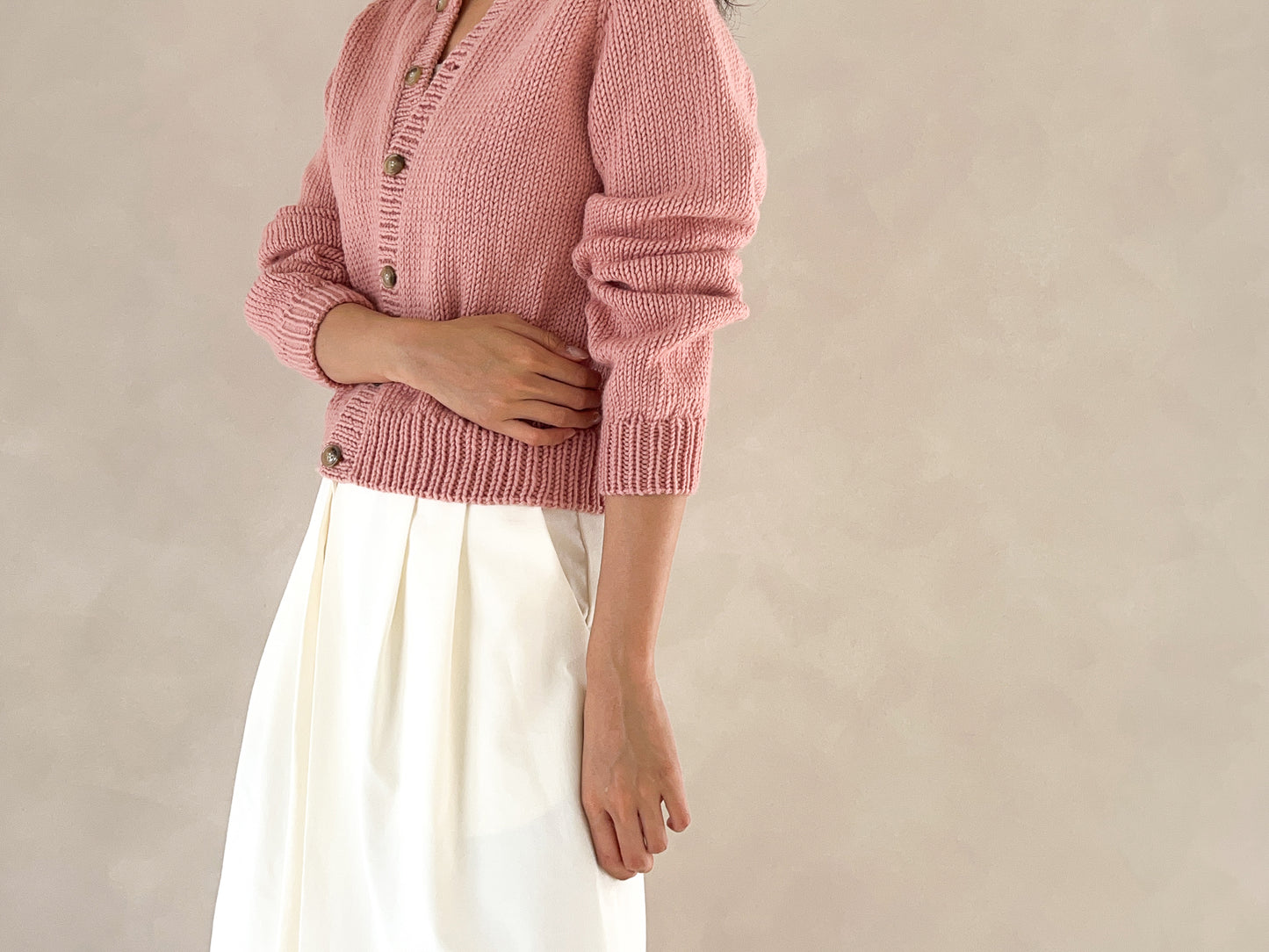 [PDF] Seven Easy Round Neck Top-down Cardigan (ENGLISH)