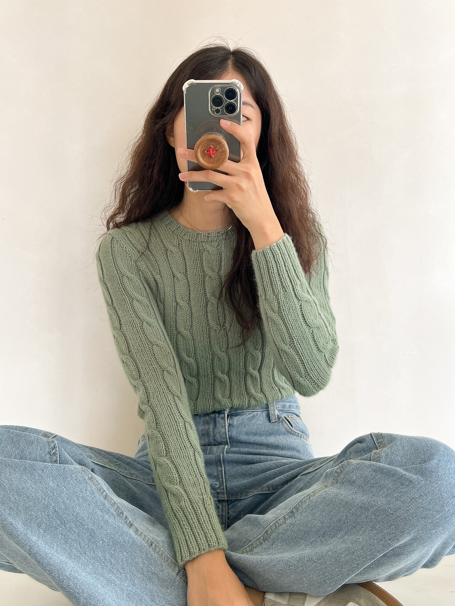 [PDF] Phil Caresse Cable Bottom-up Sweater (ENGLISH)