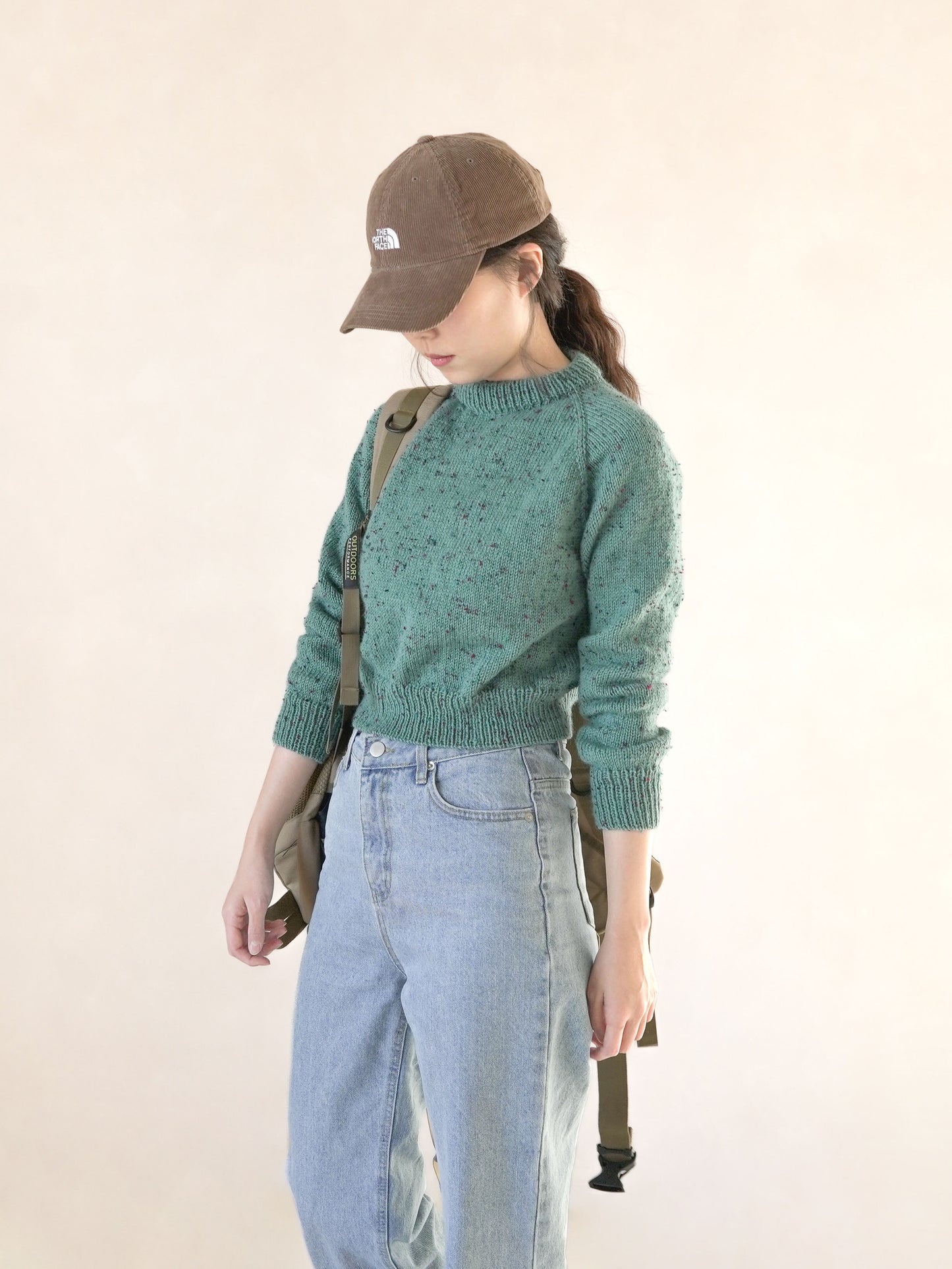 [PDF] Merino Blend DK Tweed Cropped Raglan Sweater (ENGLISH)