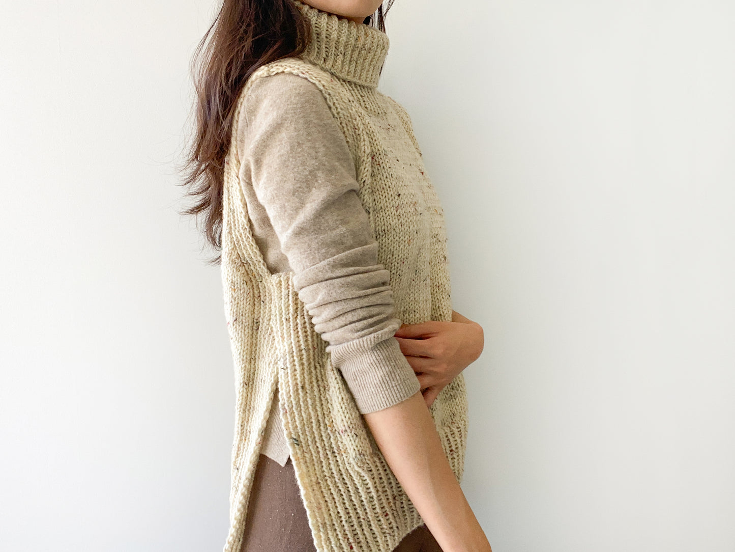 [PDF] Fashion Aran Turtleneck Slipover (ENGLISH)