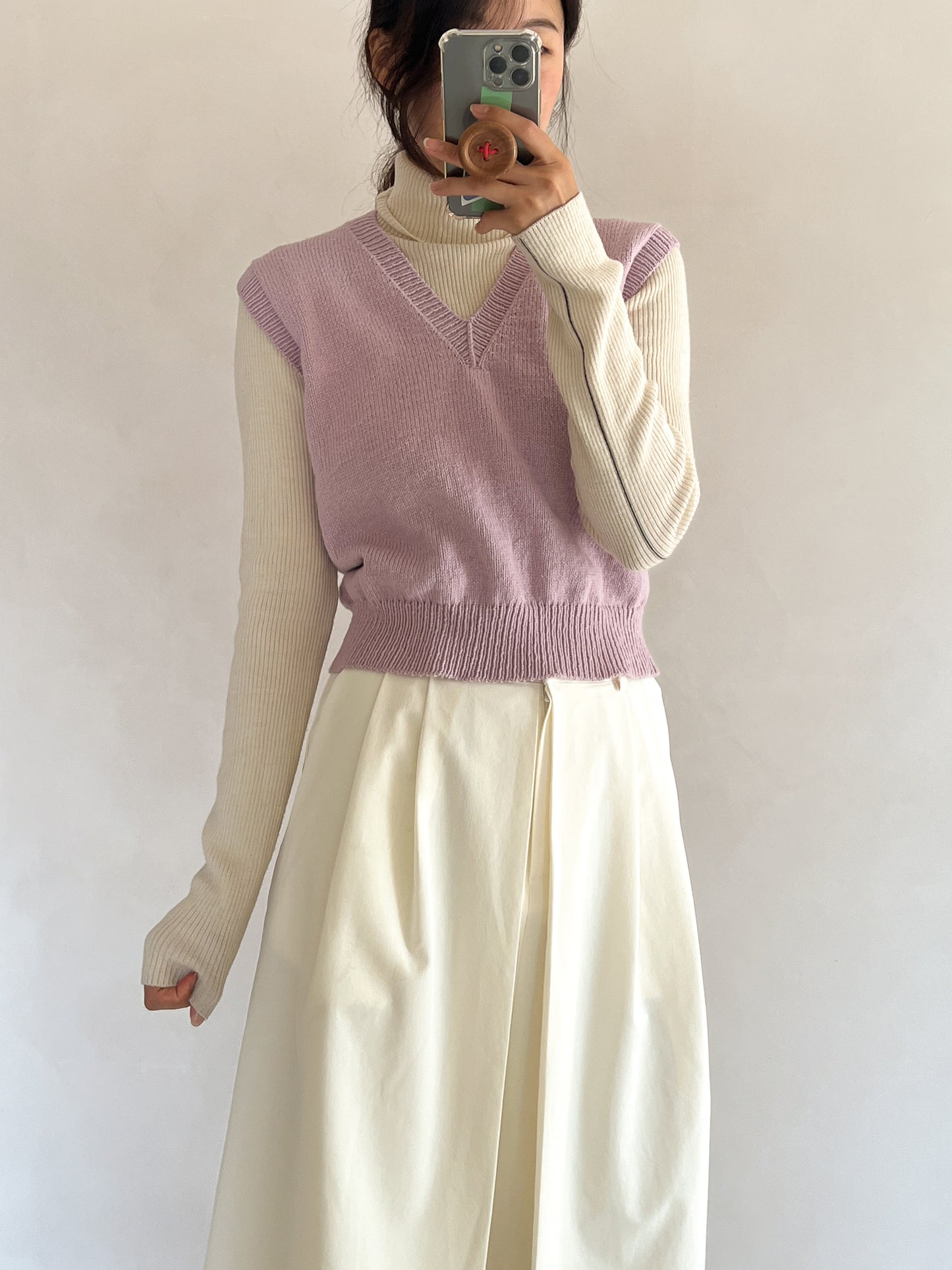 [PDF] Airy Cotton Basic V-neck Vest (ENGLISH)