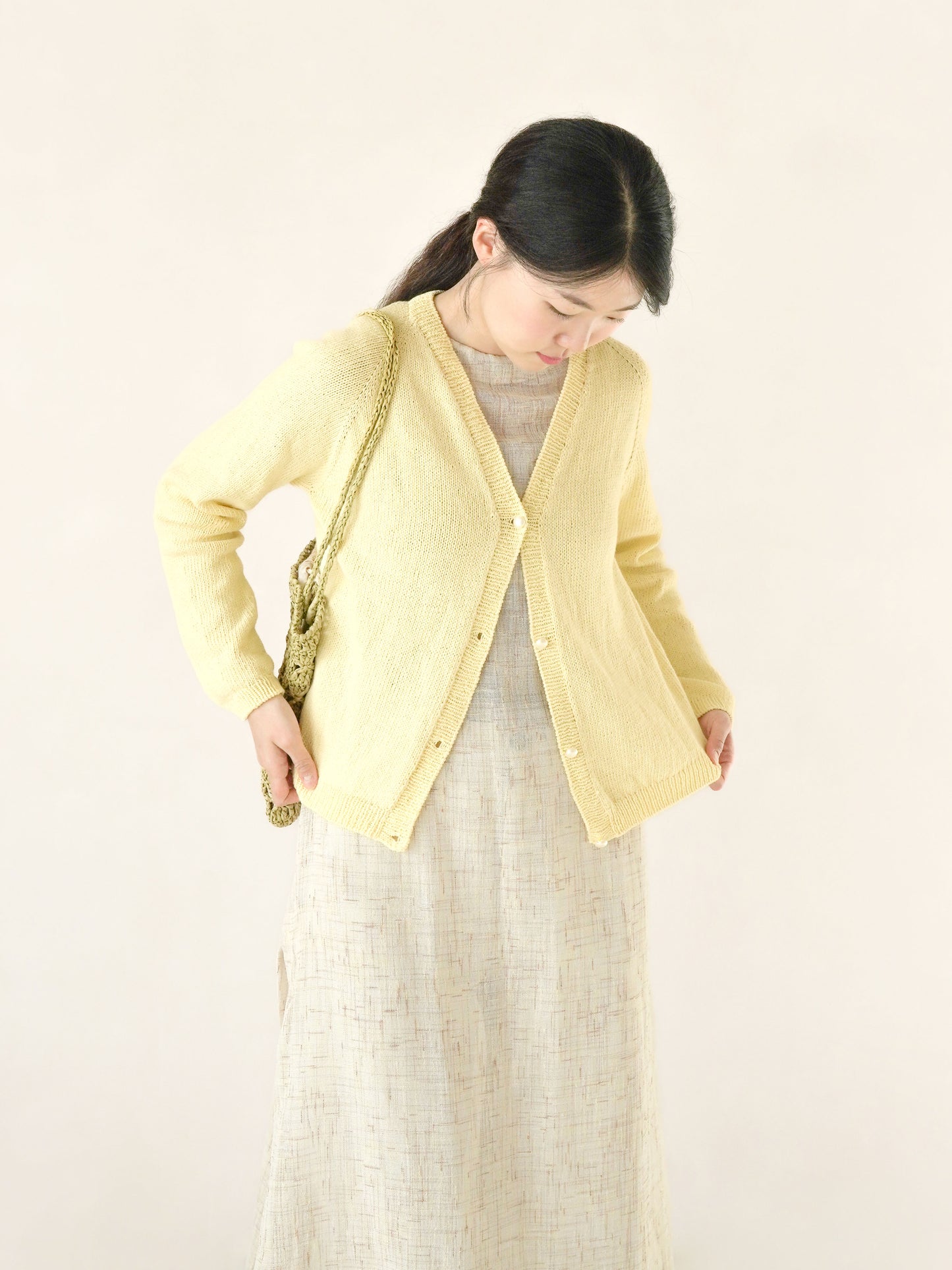 [PDF] Vegetable V-neck Cardigan (ENGLISH)