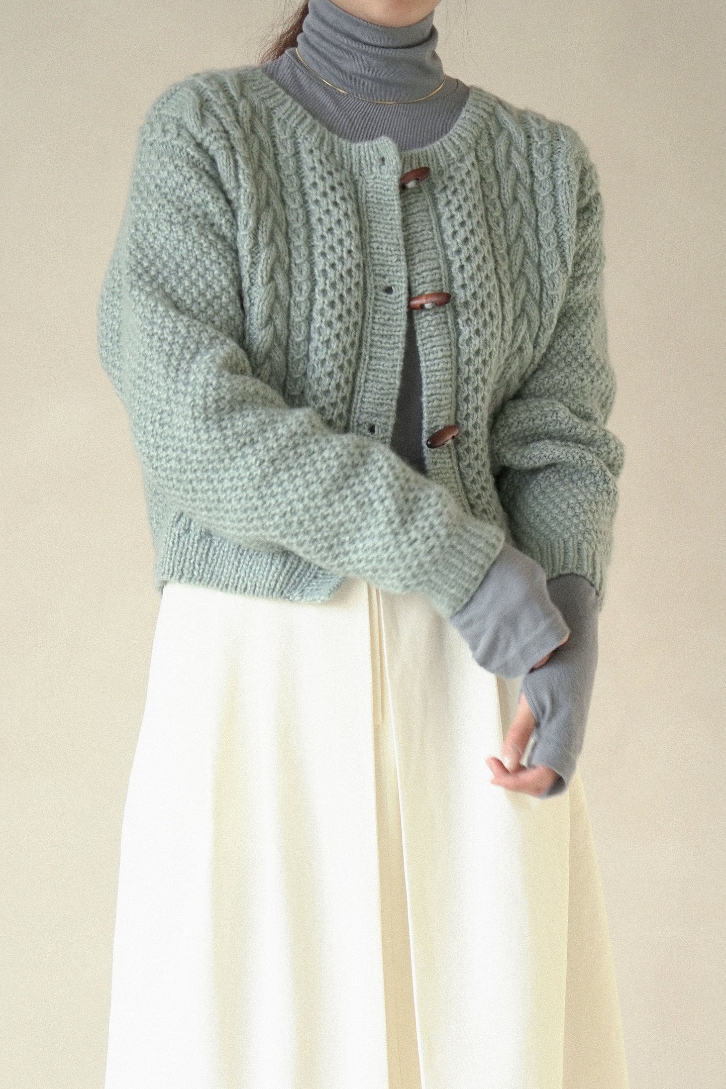 [PDF] Fairy Peanut Cable Cardigan (ENGLISH)