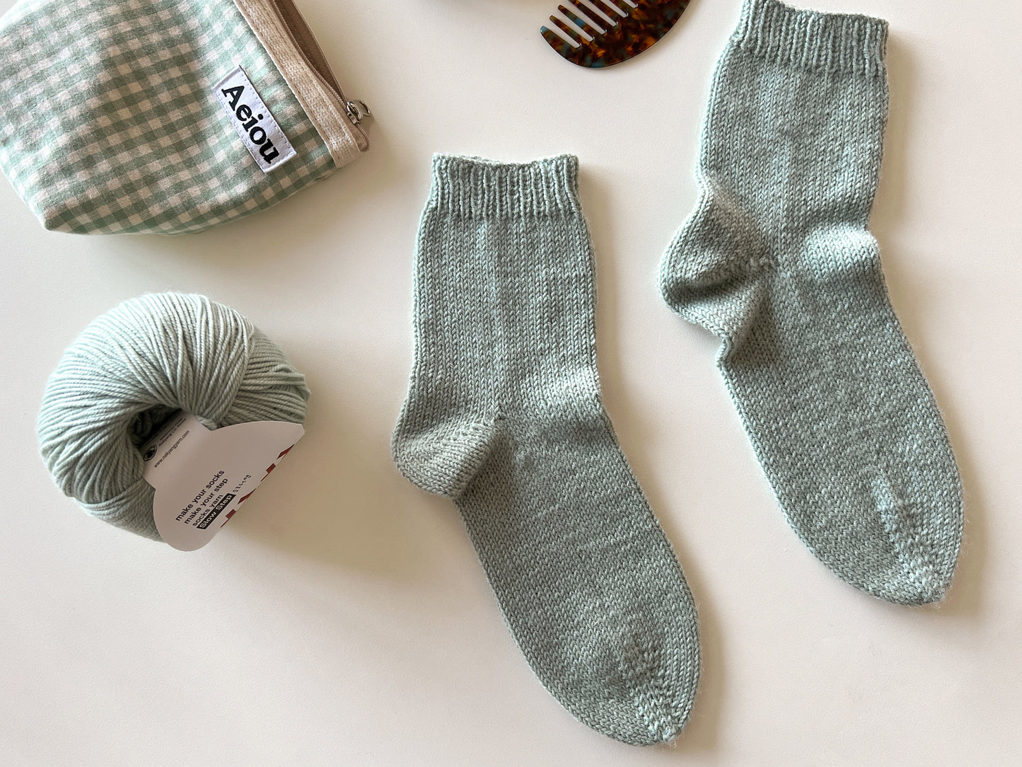 [PDF 도안] 슬로우스텝 베이직 양말 (KOREAN)