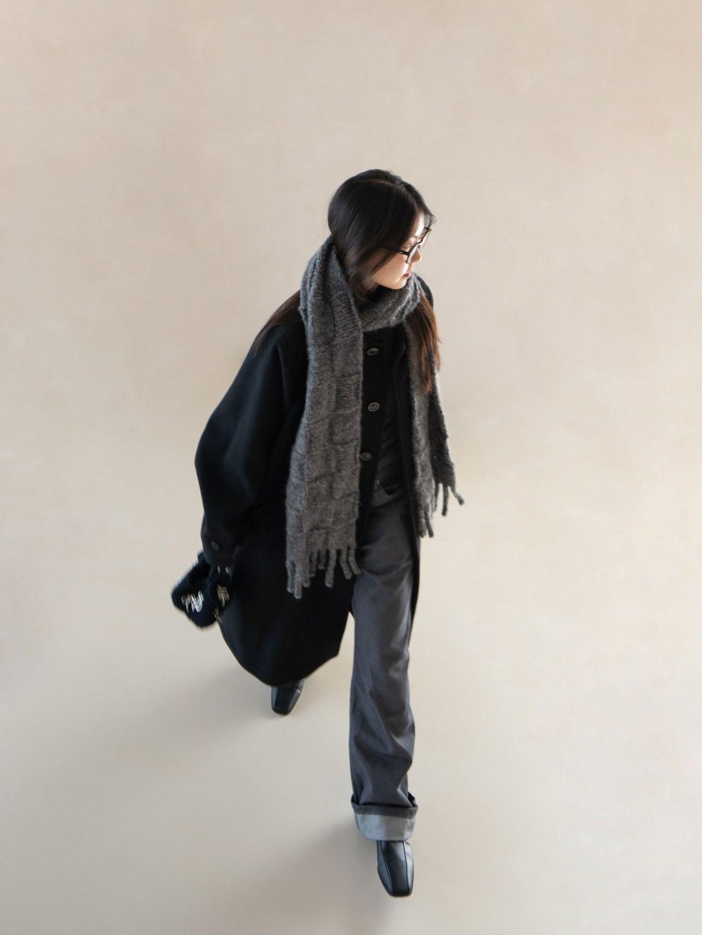 [PDF 도안] 울알코 청키 체크 목도리 (KOREAN)