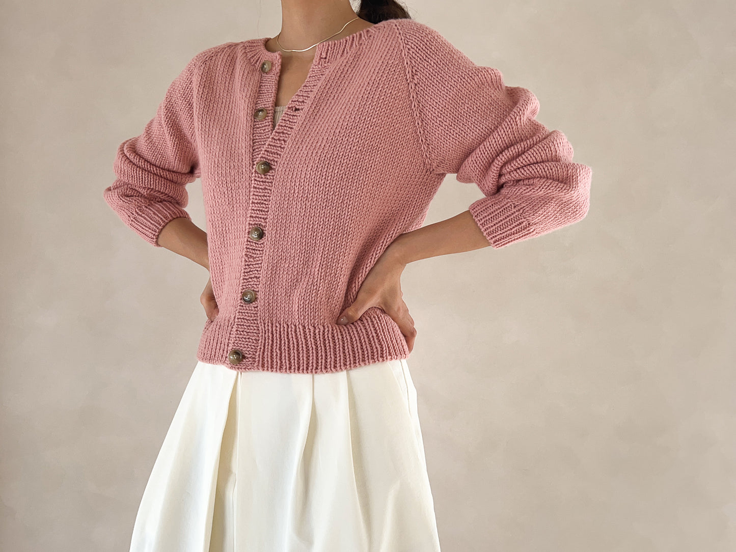 [PDF] Seven Easy Round Neck Top-down Cardigan (ENGLISH)