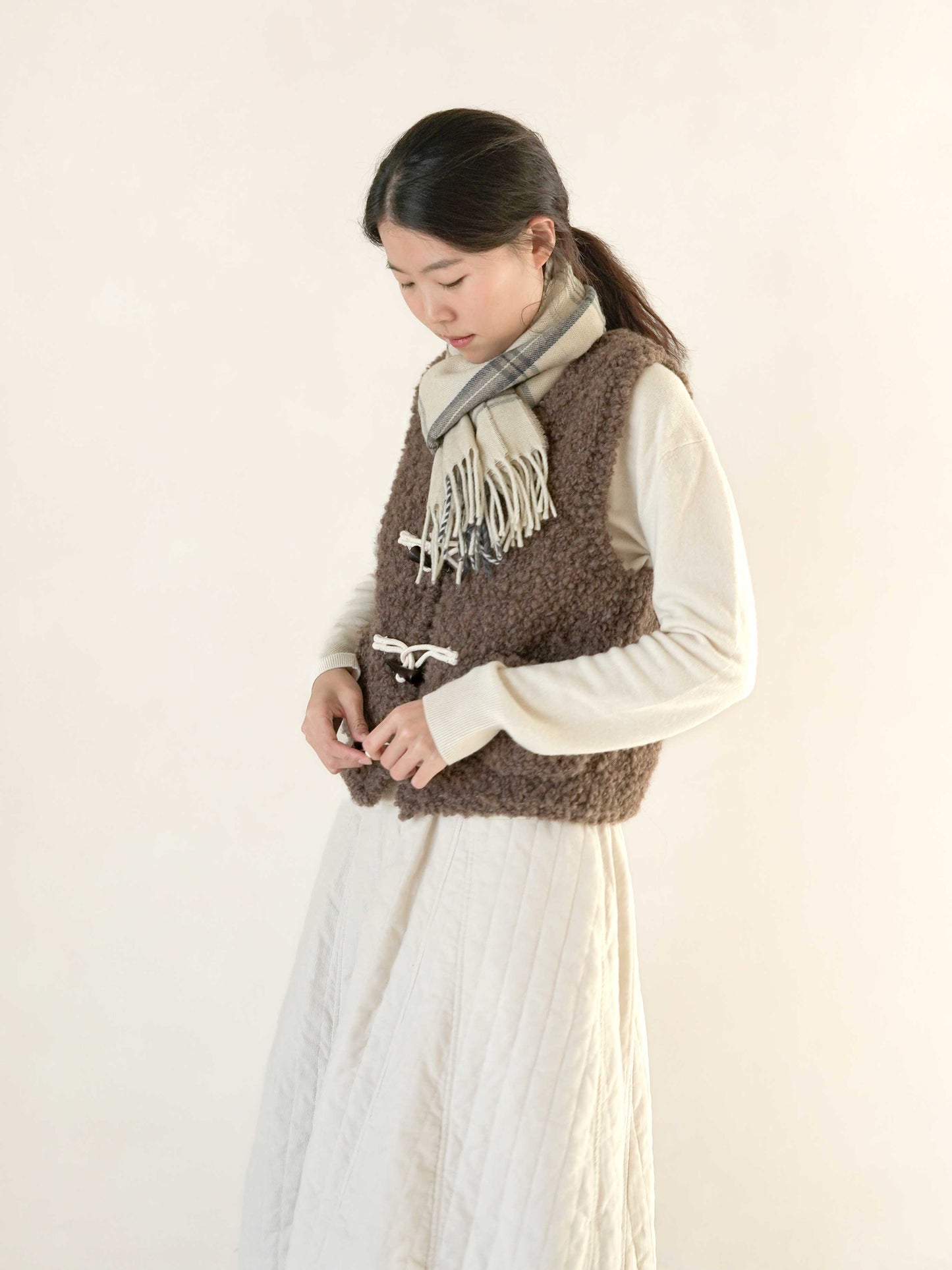 [PDF] Highland Alpaca Boucle Duffle Vest (ENGLISH)