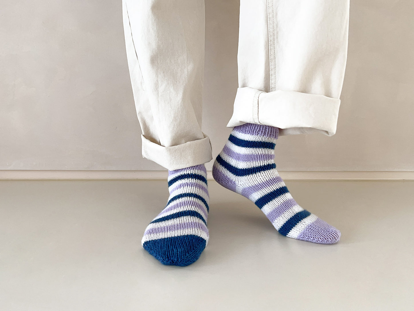 [PDF] Satin Merino Wool Striped Socks (ENGLISH)