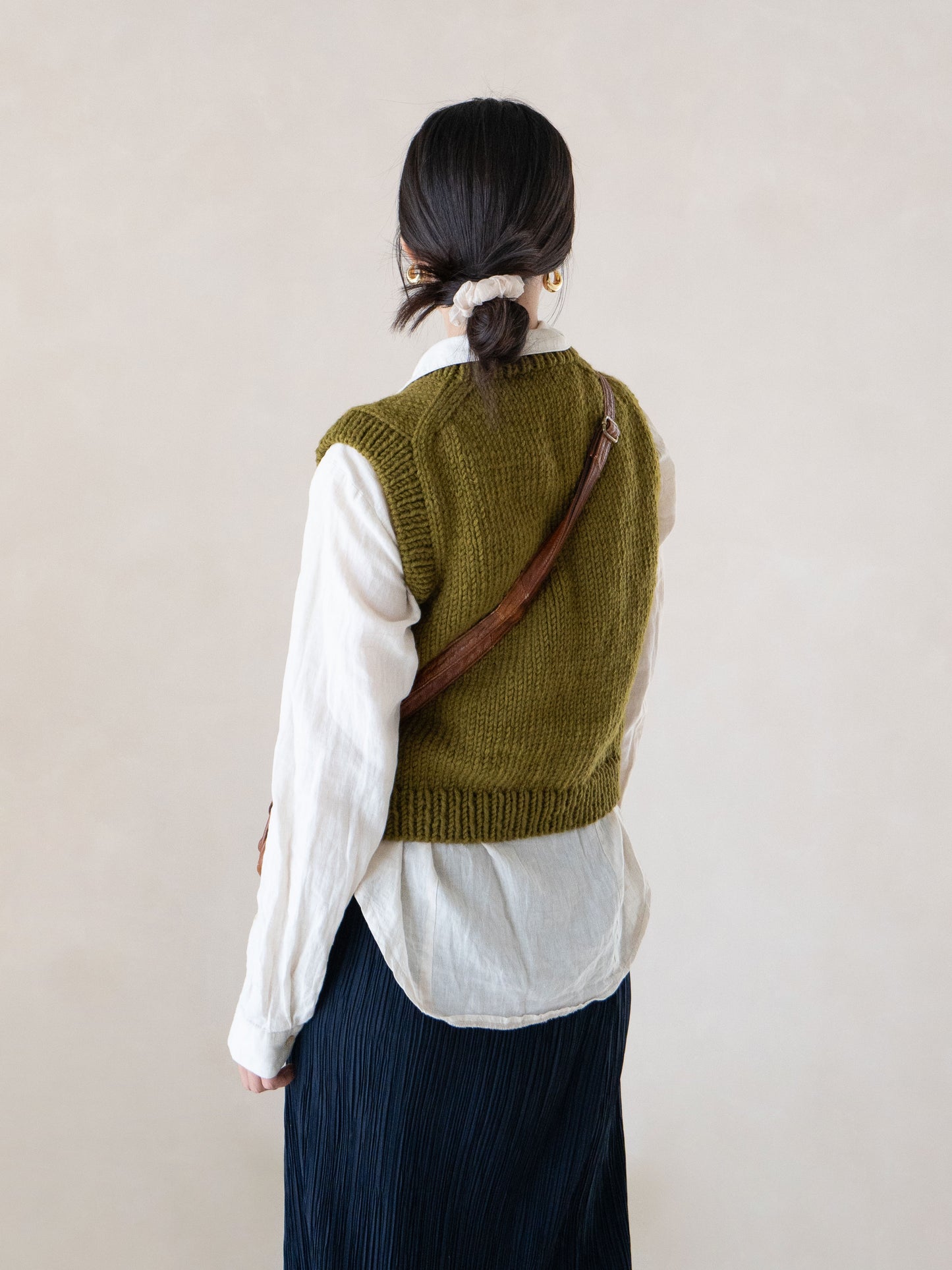 [PDF] New Teddywool Top-down Round-neck Vest (ENGLISH)
