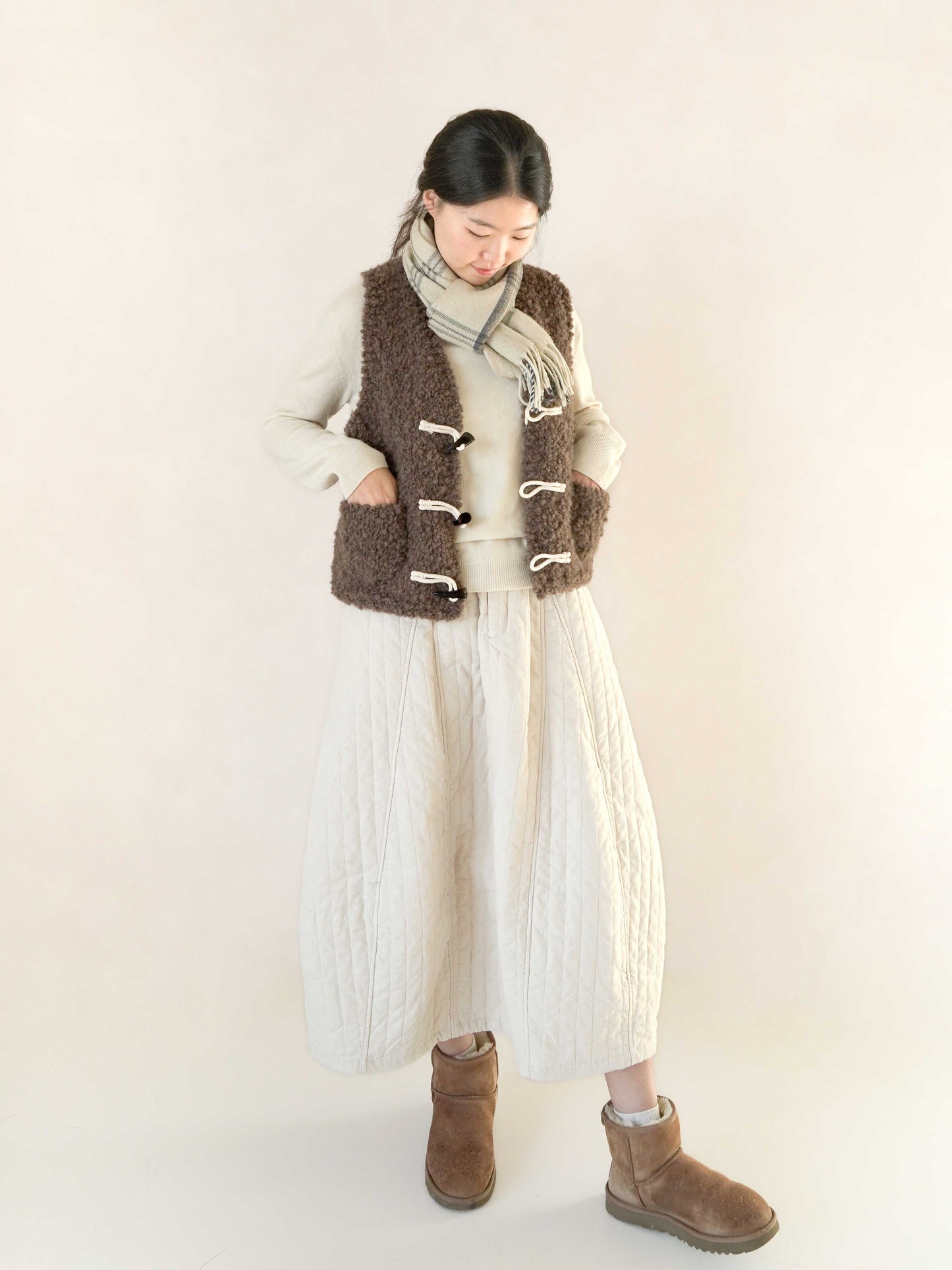 [PDF] Highland Alpaca Boucle Duffle Vest (ENGLISH)