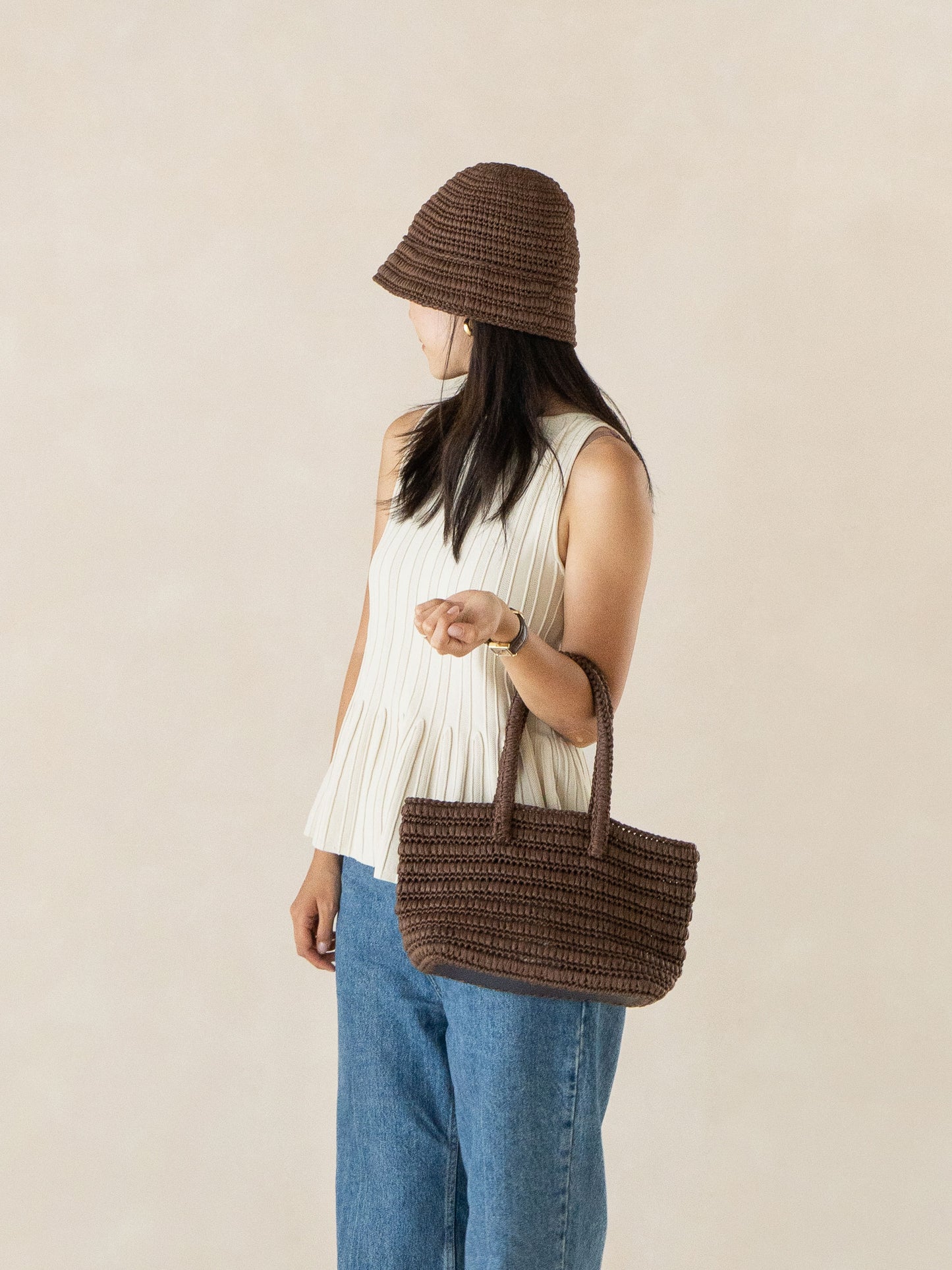 [PDF] Cupro Raffia Woven Tote Bag (ENGLISH)