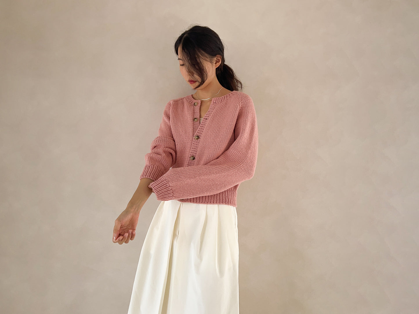 [PDF] Seven Easy Round Neck Top-down Cardigan (ENGLISH)
