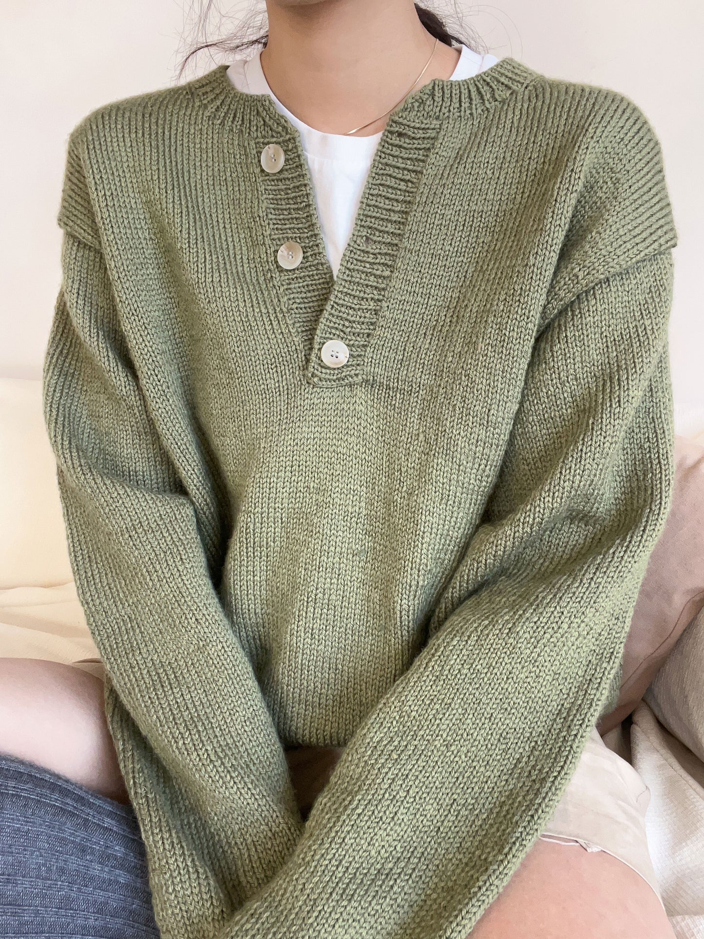 [PDF] Majestic Henley Neck Top-down Sweater (ENGLISH)