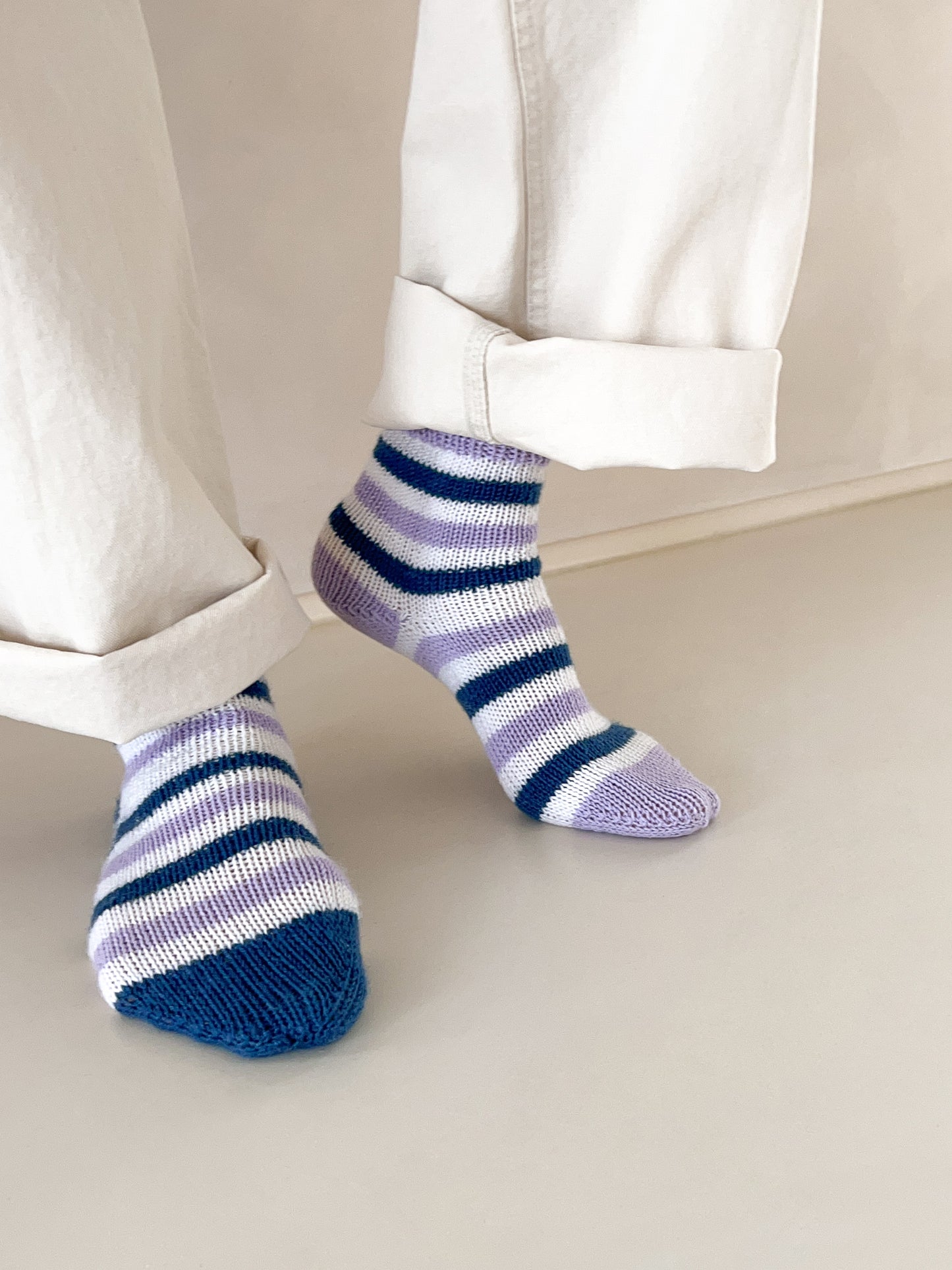 [PDF] Satin Merino Wool Striped Socks (ENGLISH)