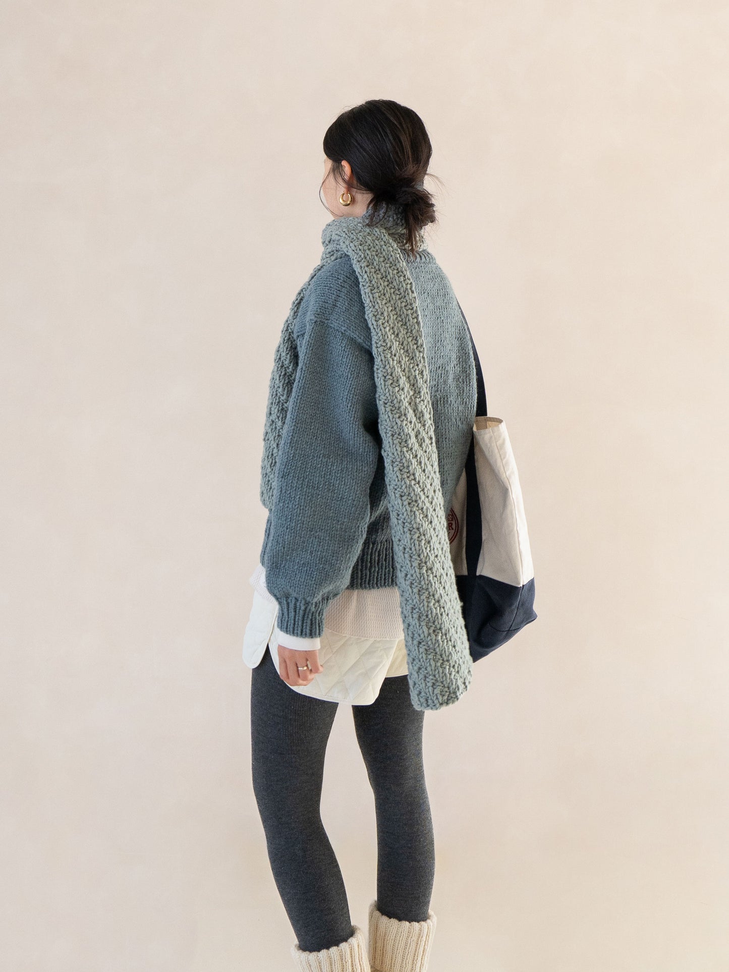 [PDF 도안] 테디울30 헤링본 목도리 (KOREAN)