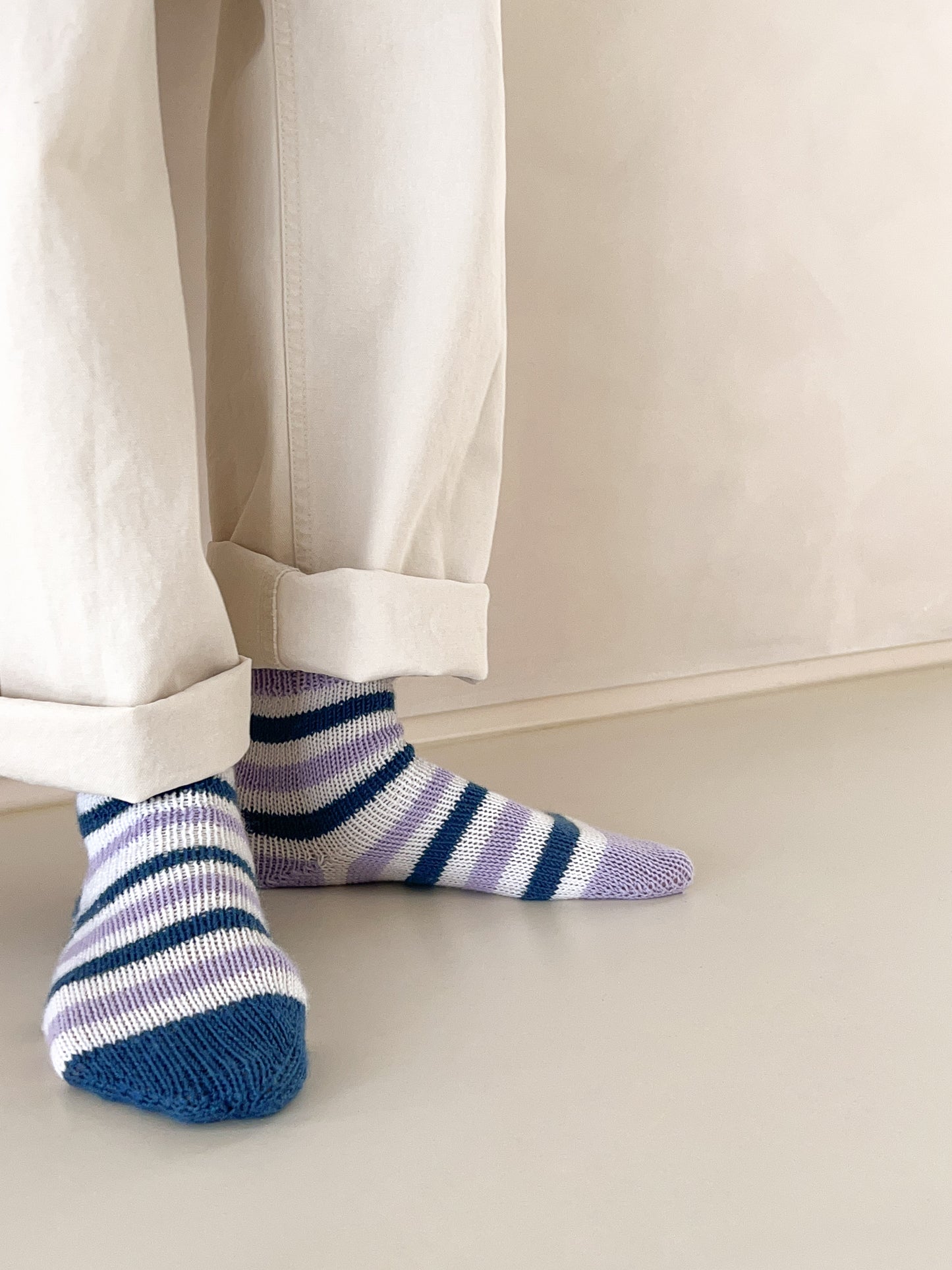 [PDF] Satin Merino Wool Striped Socks (ENGLISH)
