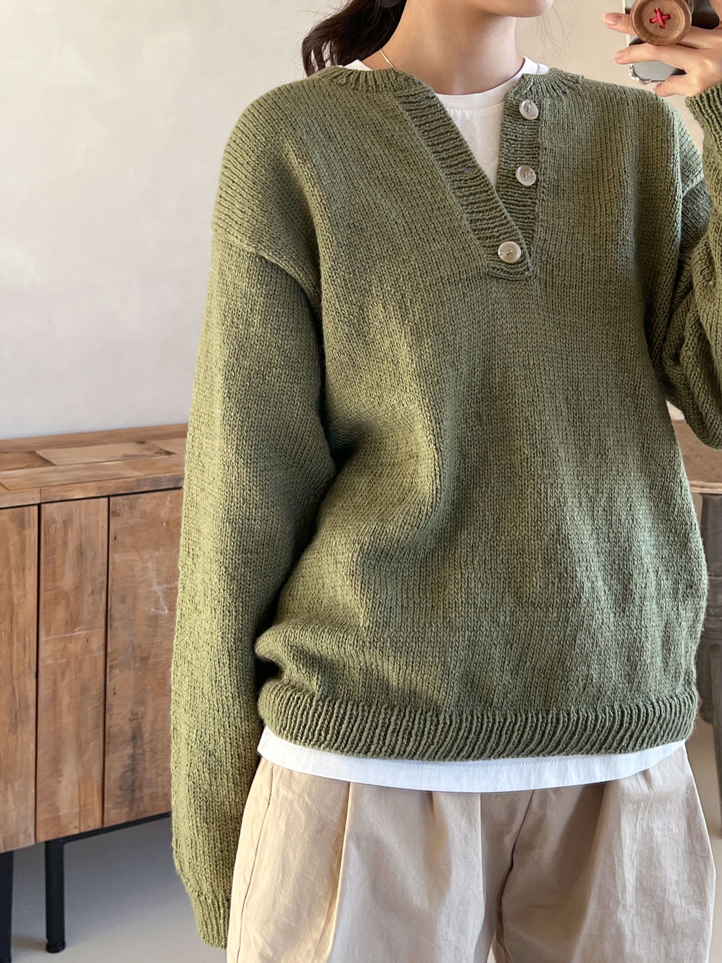 [PDF] Majestic Henley Neck Top-down Sweater (ENGLISH)