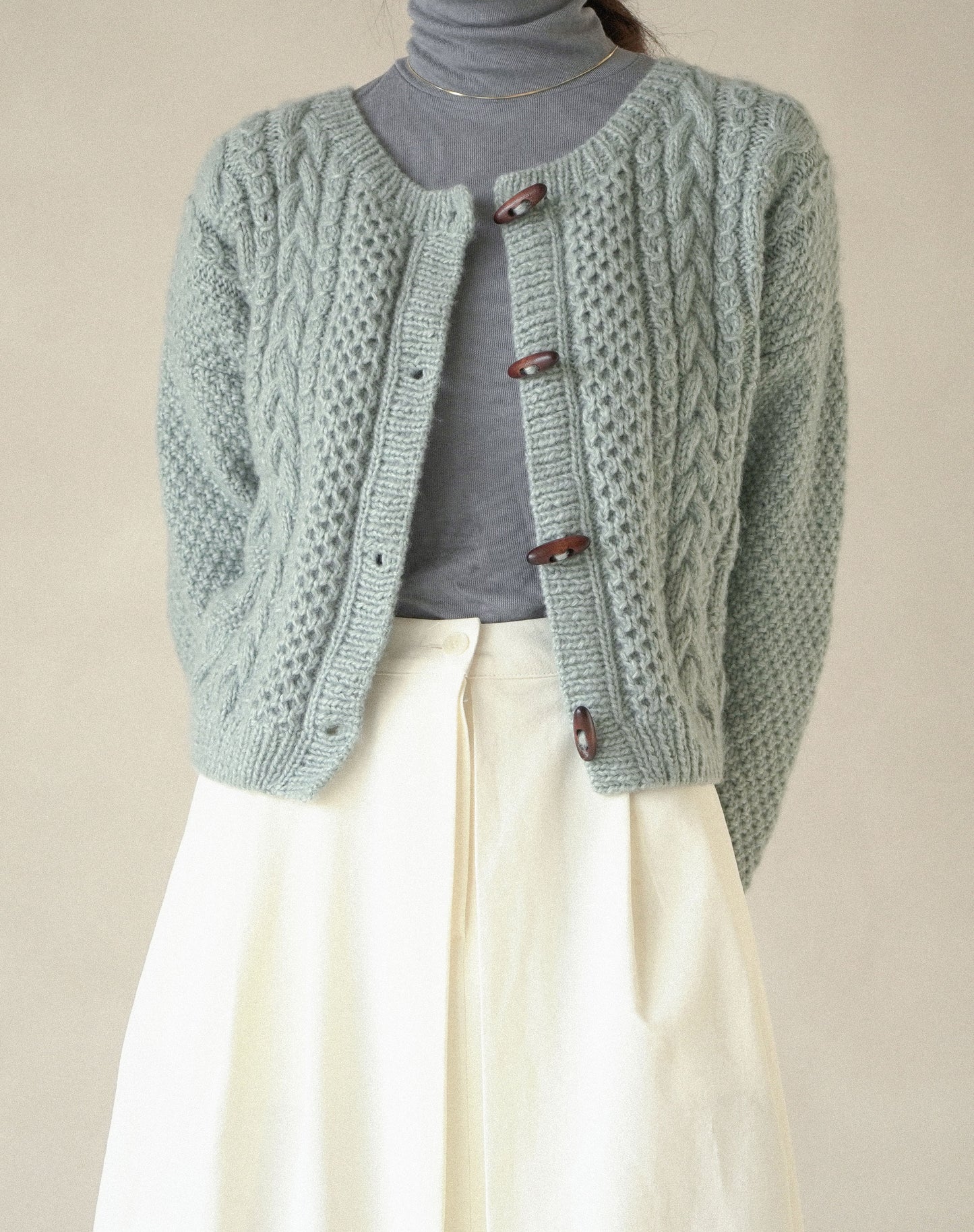 [PDF] Fairy Peanut Cable Cardigan (ENGLISH)