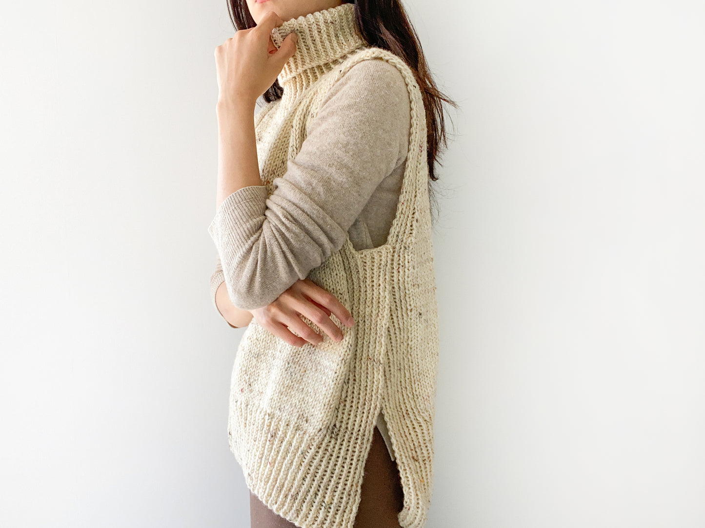 [PDF] Fashion Aran Turtleneck Slipover (ENGLISH)