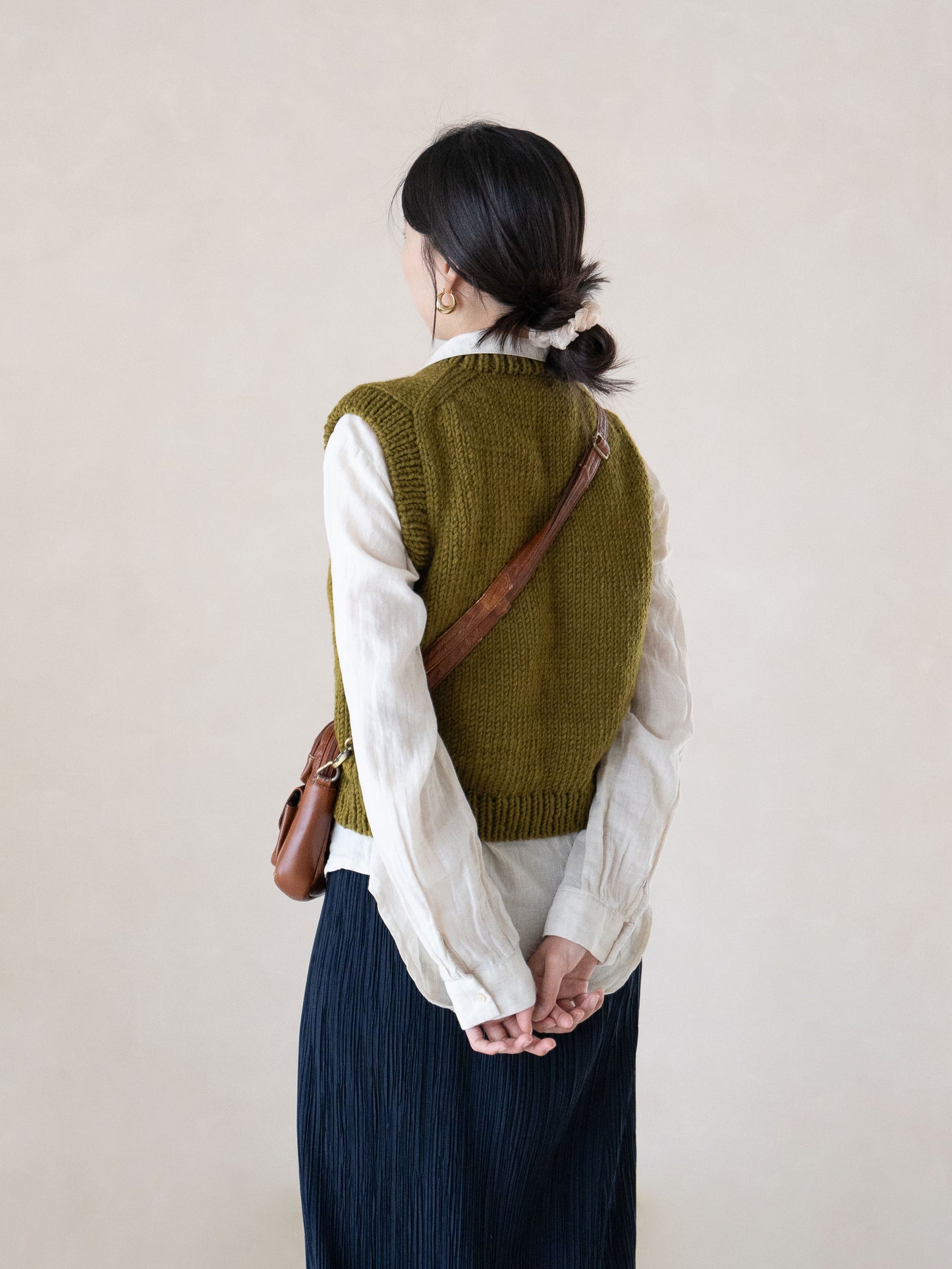 [PDF] New Teddywool Top-down Round-neck Vest (ENGLISH)