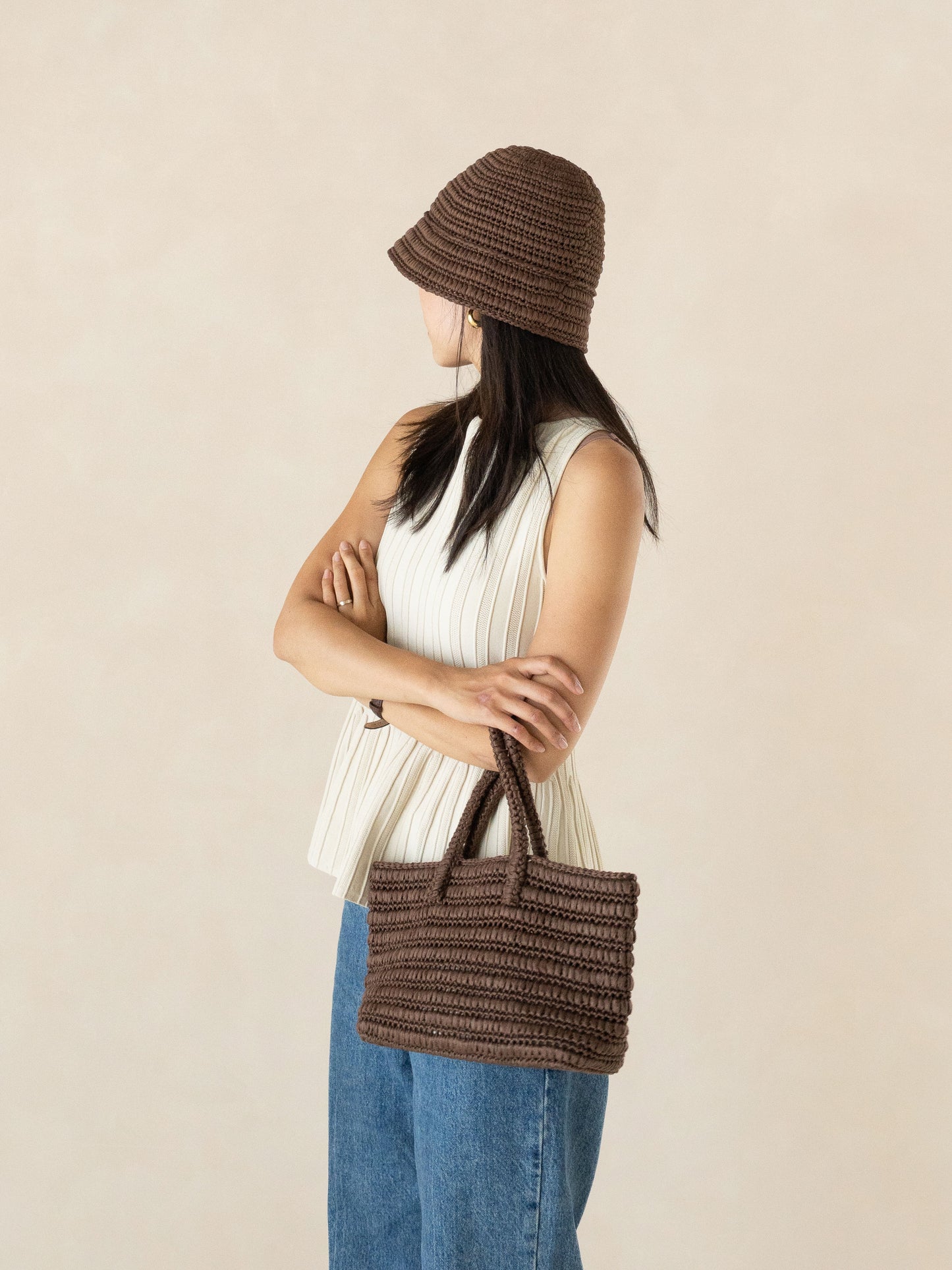 [PDF] Cupro Raffia Woven Bucket Hat (ENGLISH)